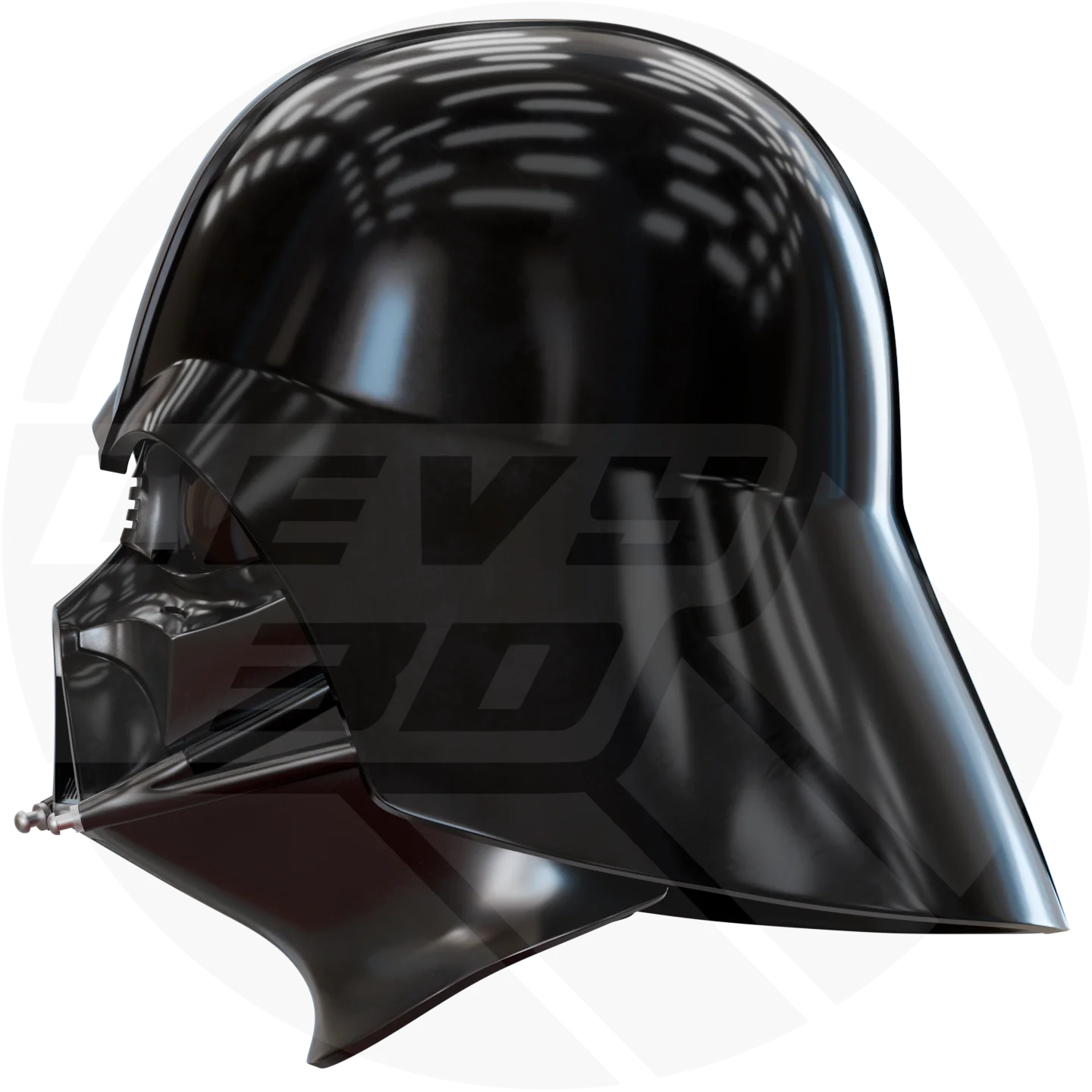 R1 Dark Space Wizard Helmet 3D printable Model - Image 8