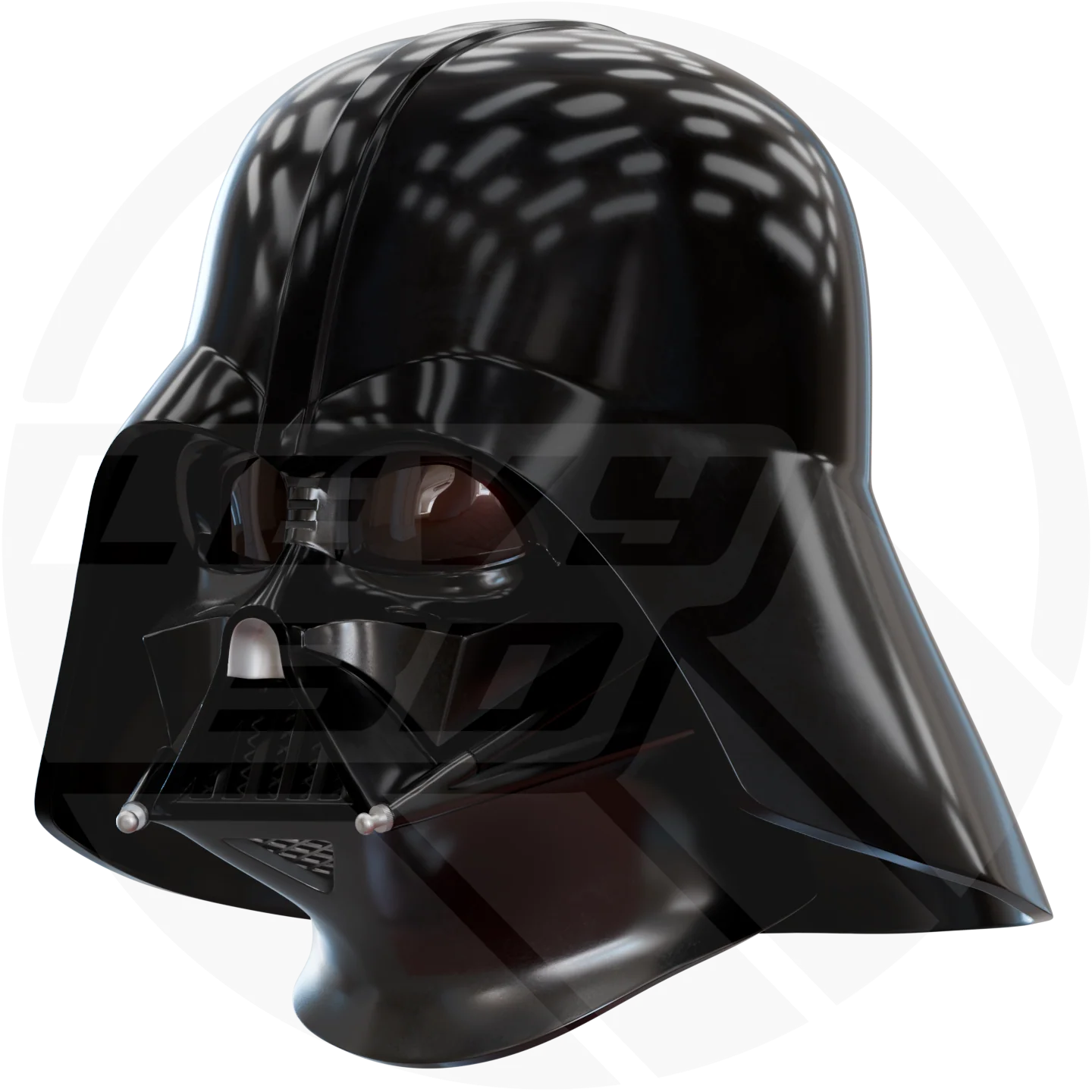 R1 Dark Space Wizard Helmet 3D printable Model - Image 9
