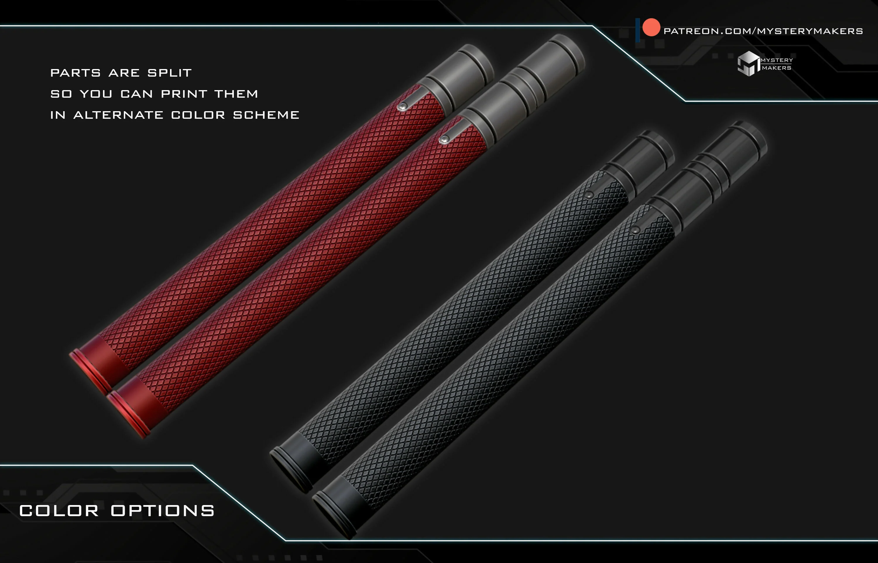Red nunchaku prop - Image 3