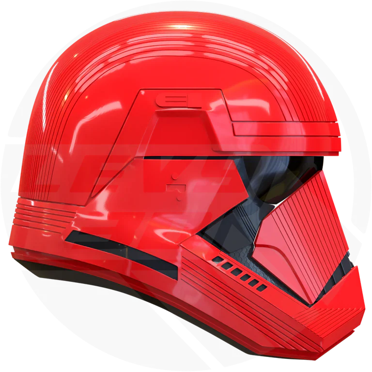 Red Trooper Helmet - Image 7