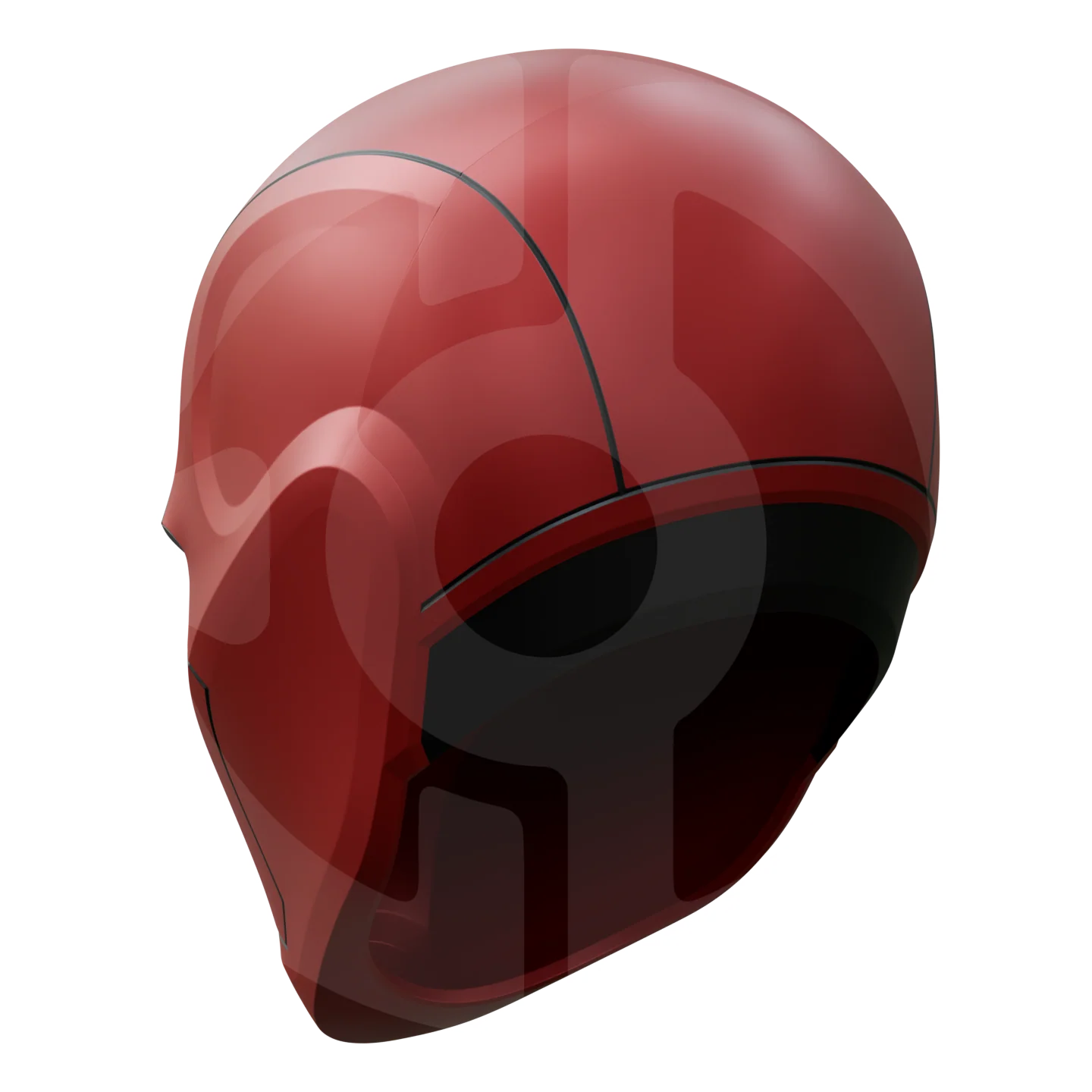 Red Vigilante Rebirth Helmet File - Image 6
