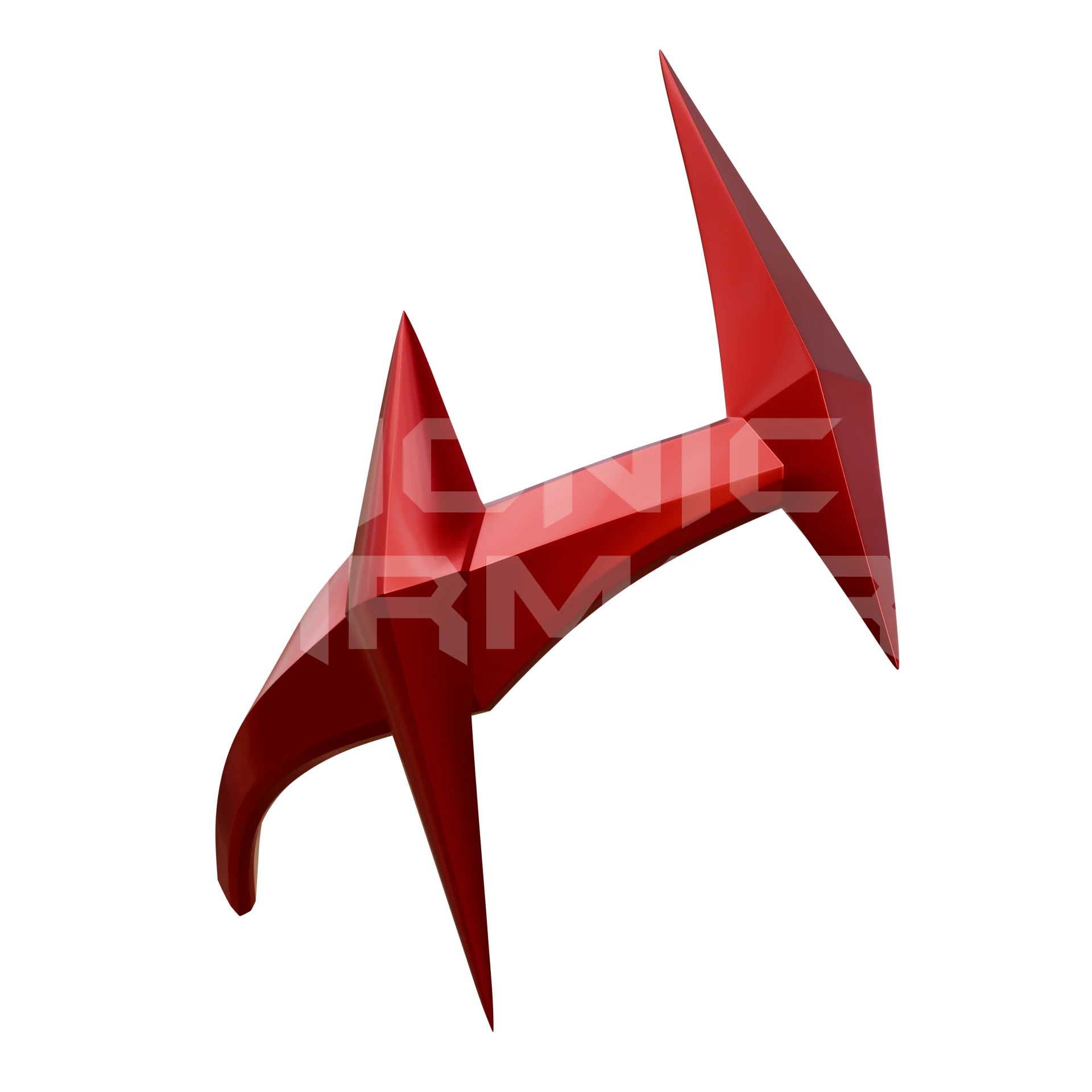 Red Wanda Headpiece 3D Model - Image 4