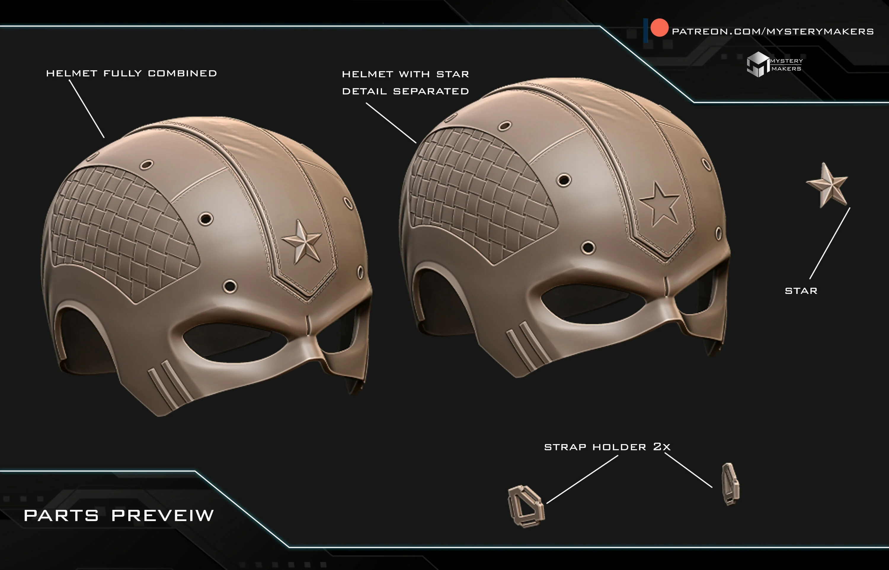 Red warrior helmet - Image 2