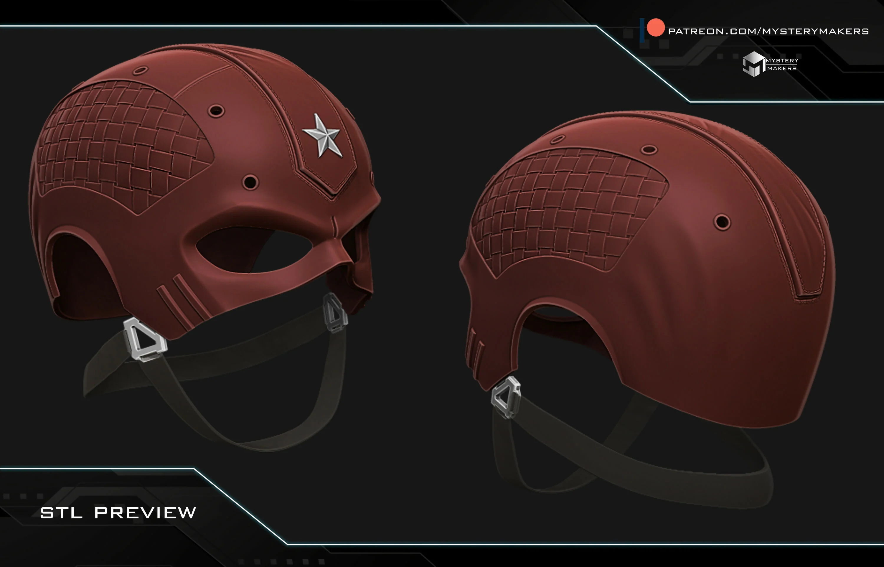 Red warrior helmet - Image 3