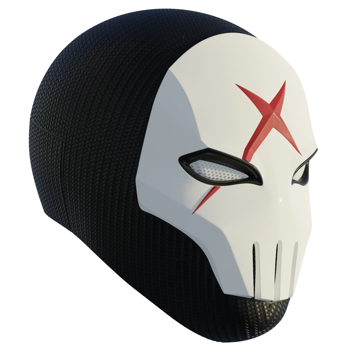 Red X Helmet 3D Printing Model - Image 3