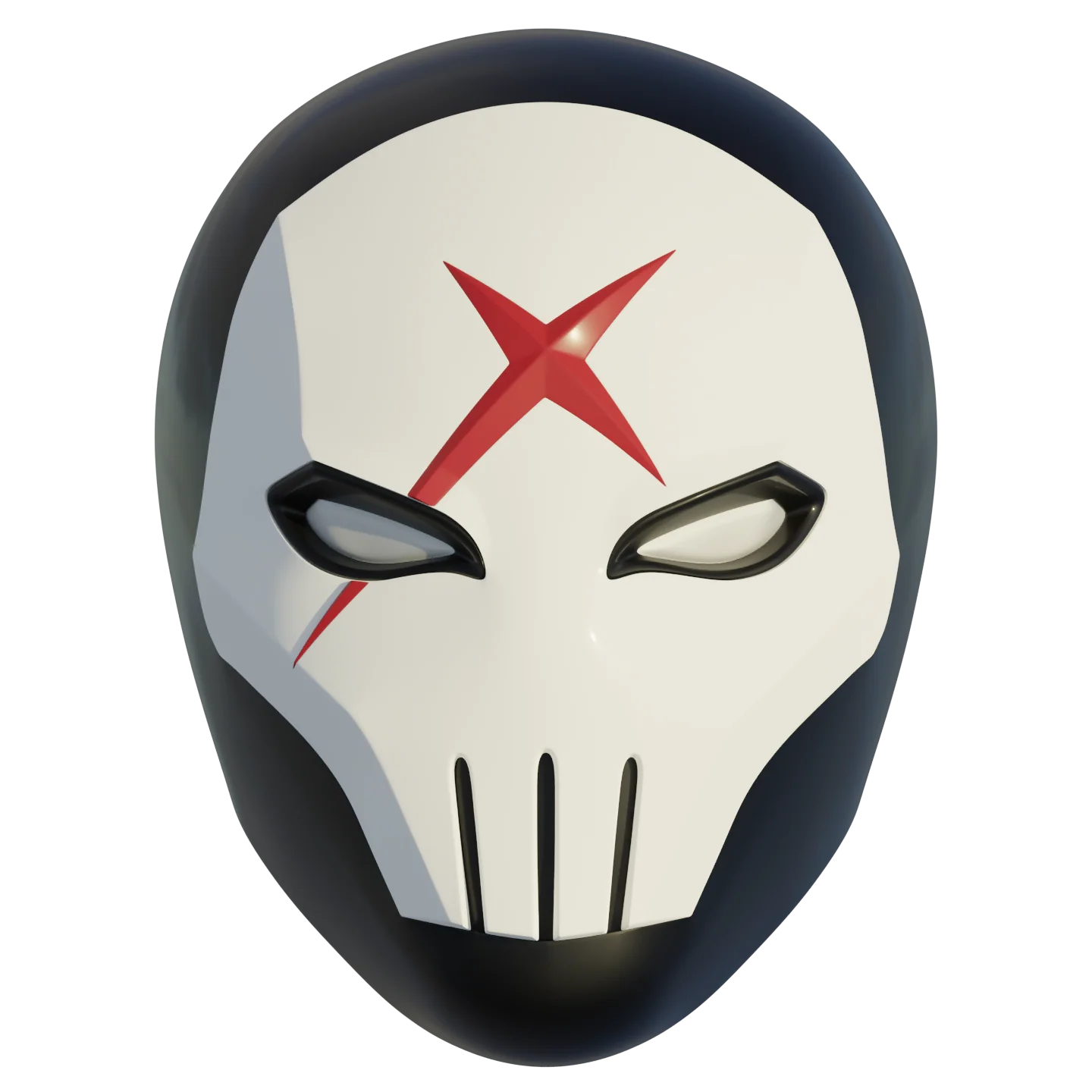 Red X Helmet 3D Printing Model - Image 6