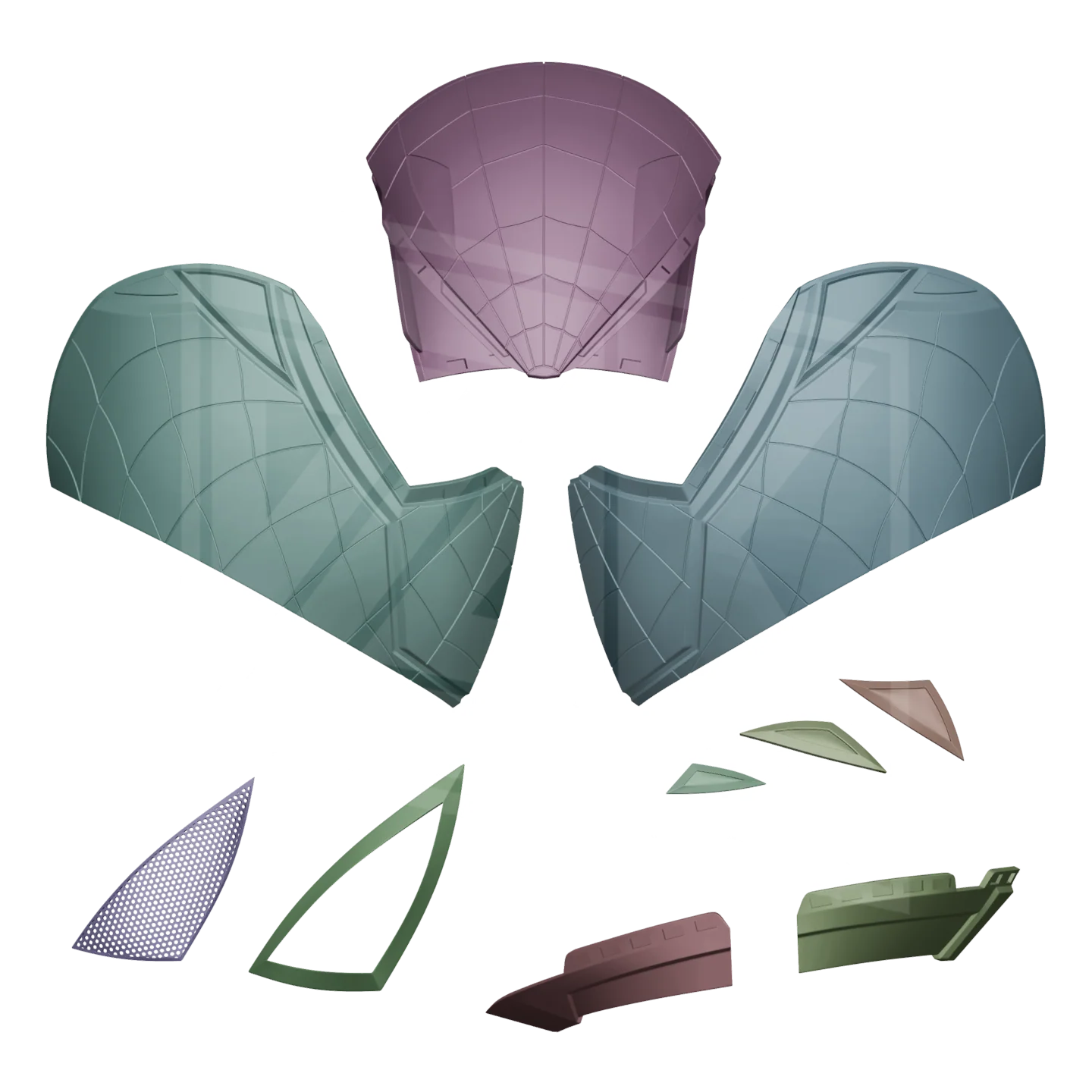Robot Spider Hero Helmet 3D Model - Image 2