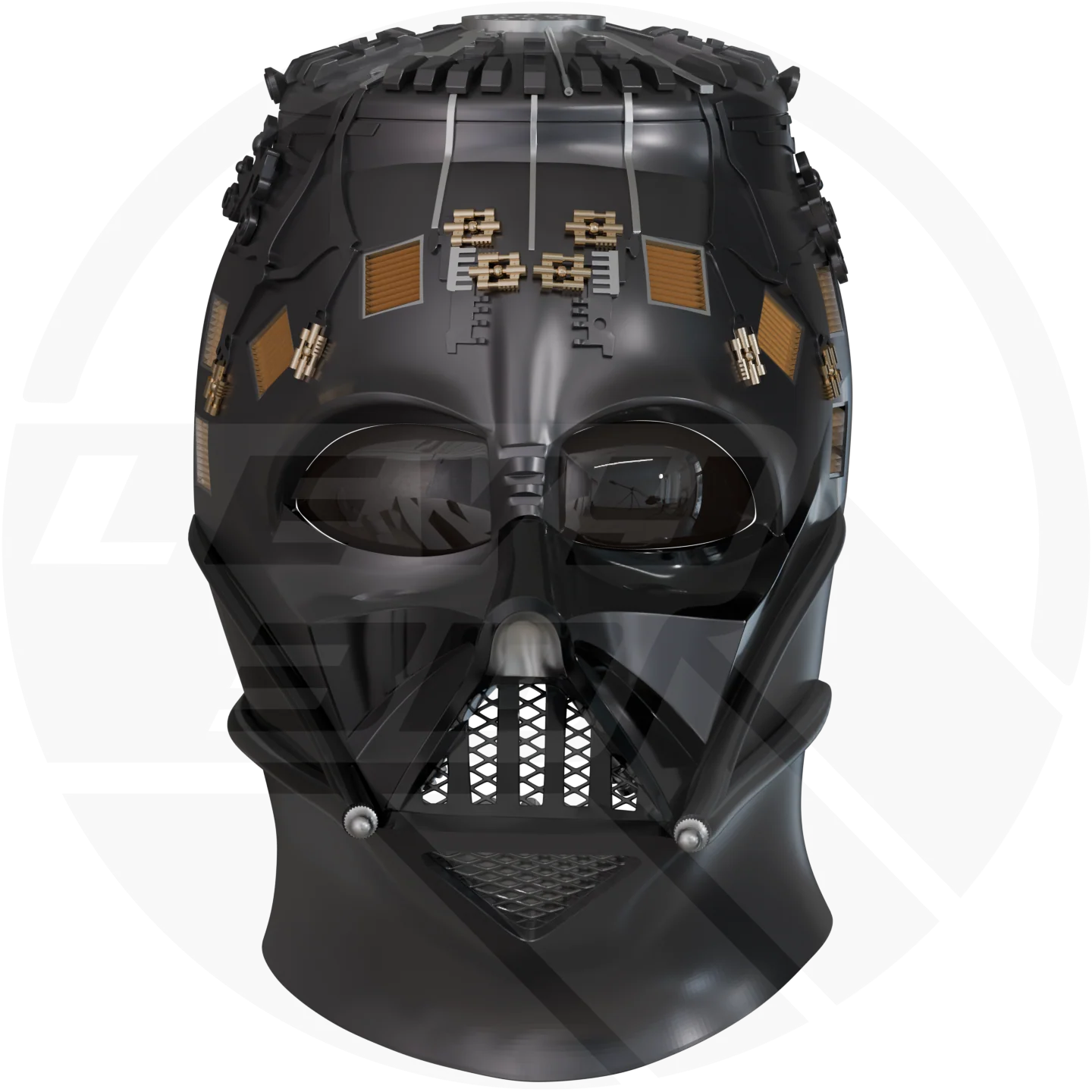 ROTJ Dark Space Wizard Helmet 3D model - Image 7