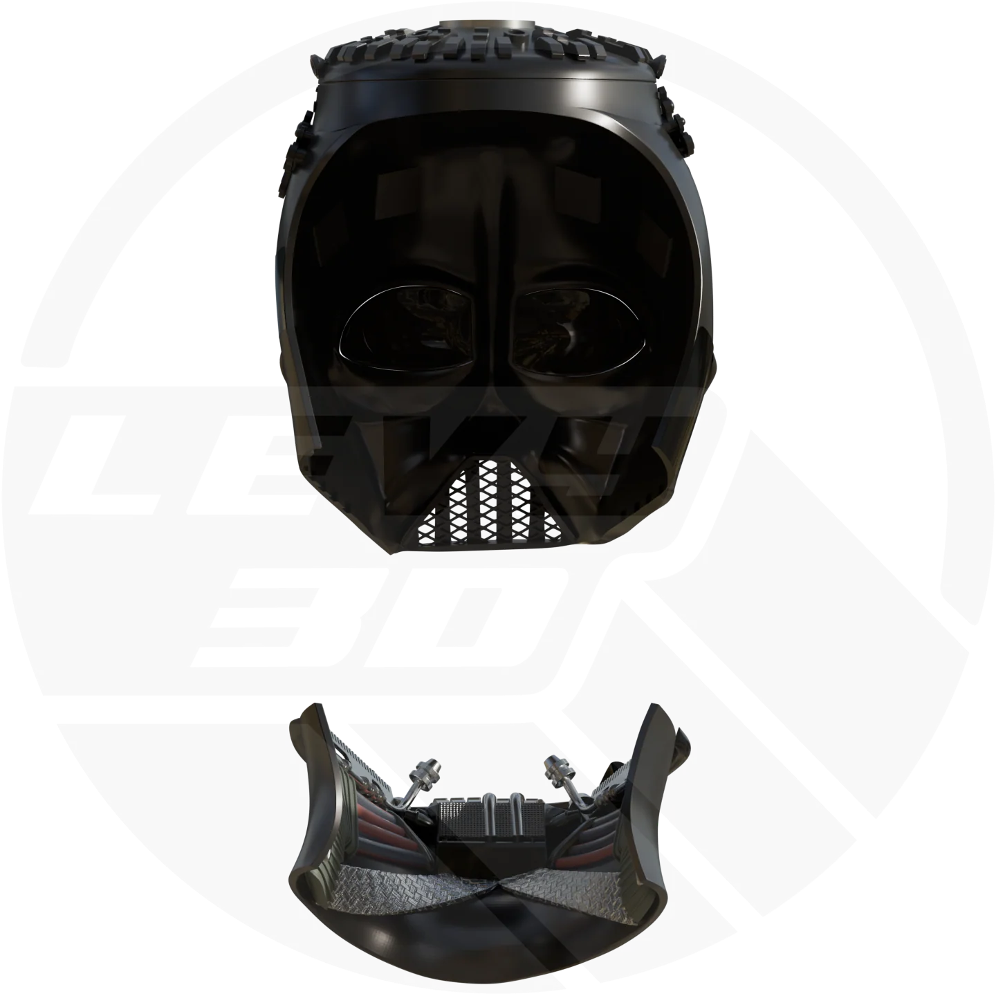 ROTJ Dark Space Wizard Helmet 3D model - Image 9