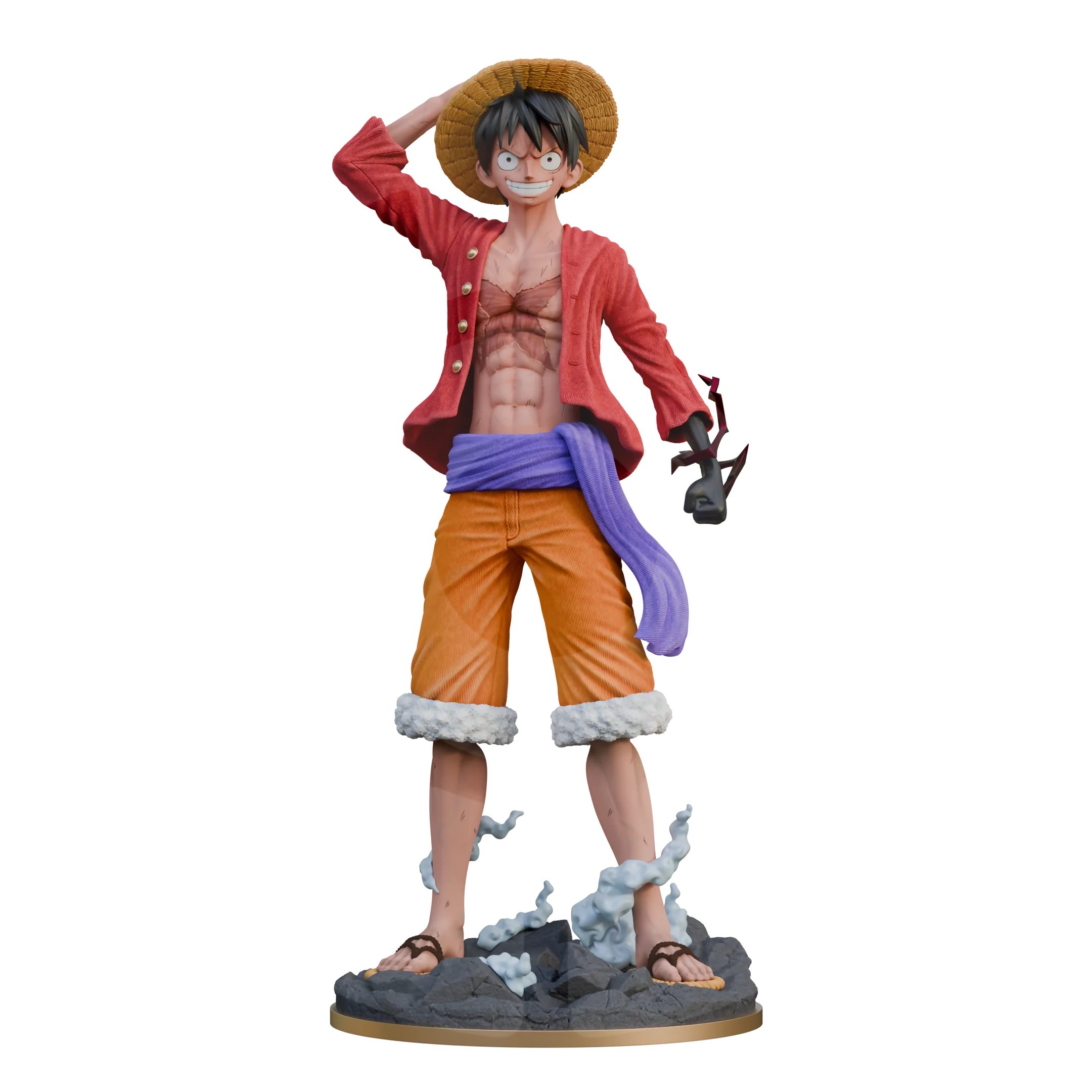 Rubber Man Wano Life Size Statue File