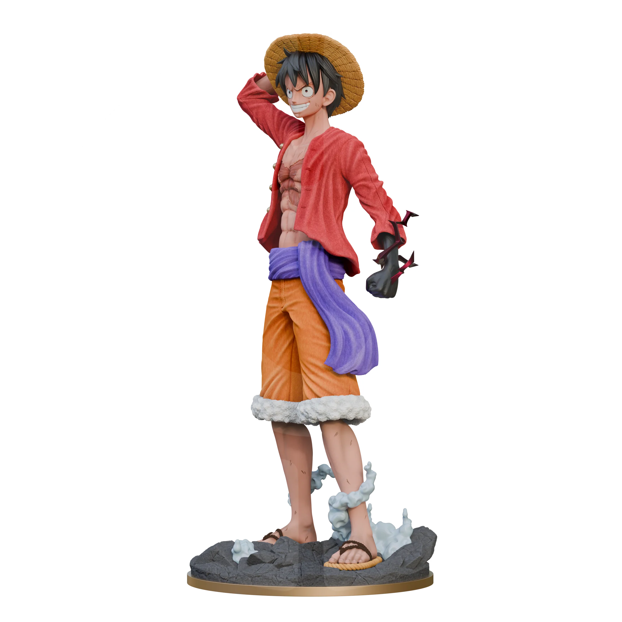 Rubber Man Wano Life Size Statue File - Image 3