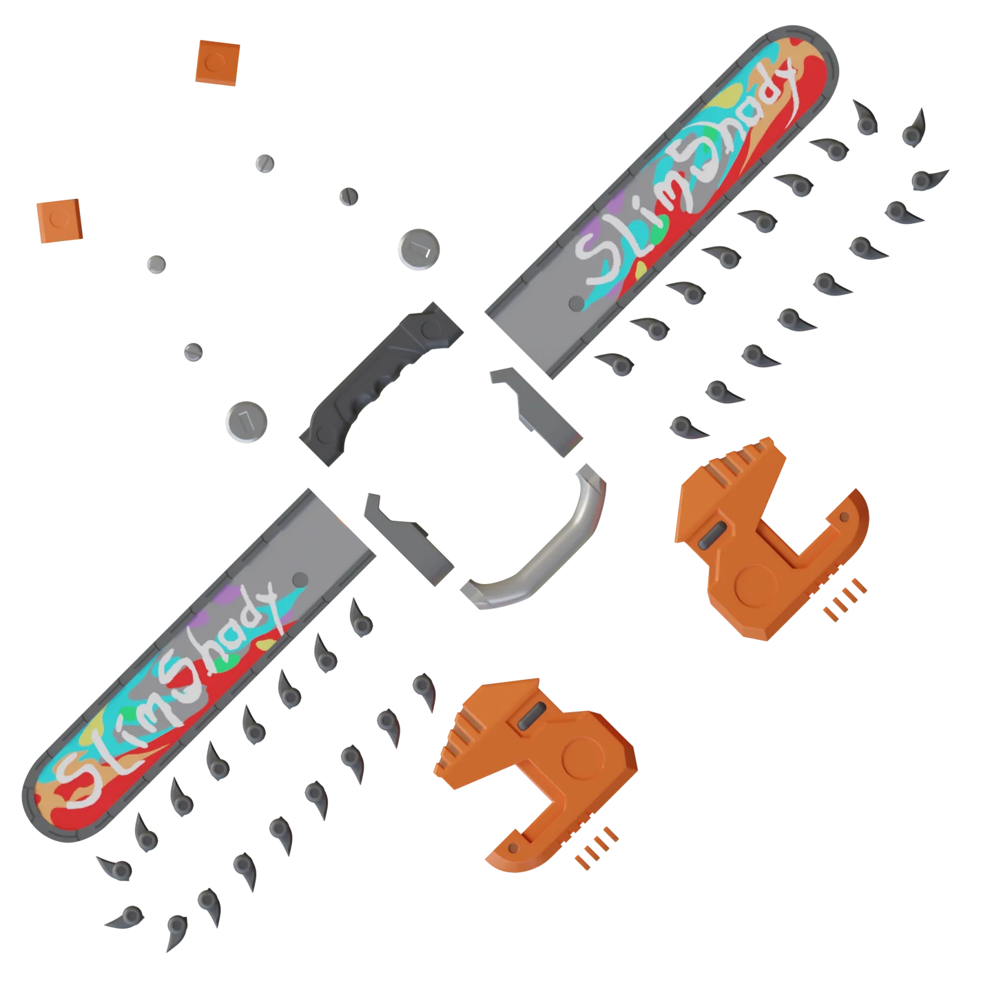 Slim Shady Double Saw 3D File - Image 2