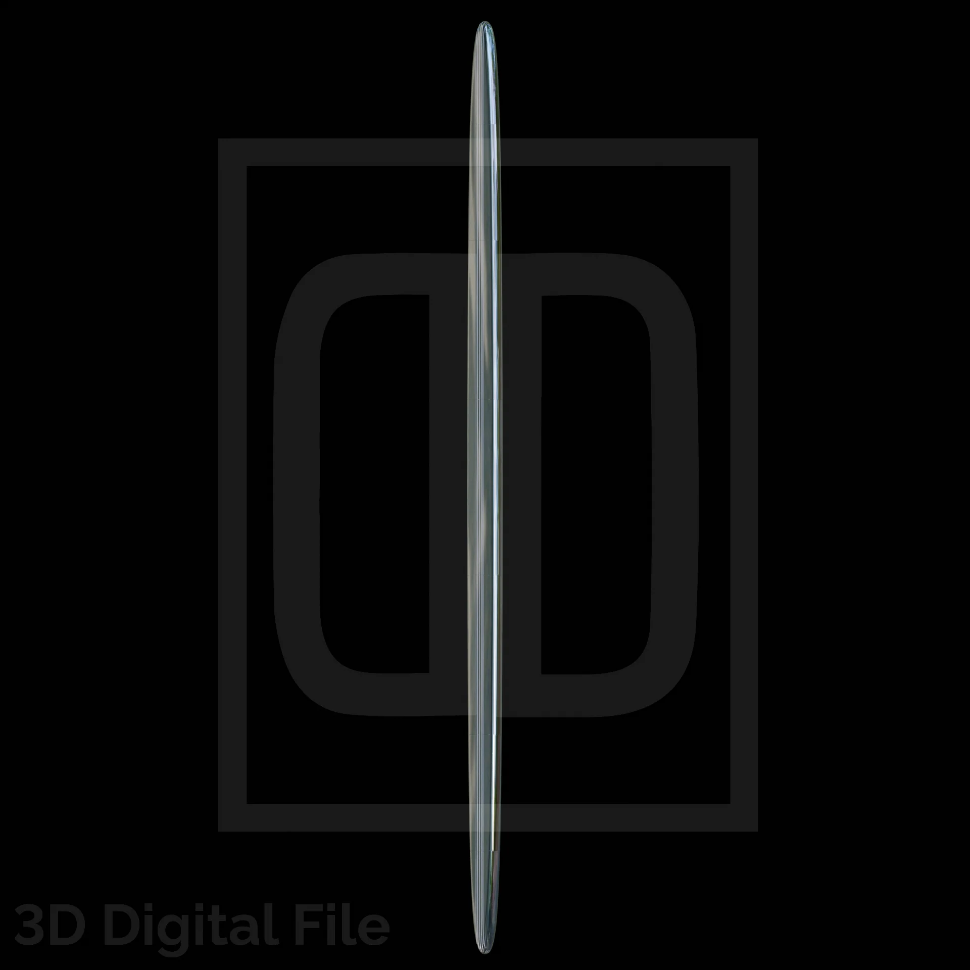 Shiny Cosmic Skater Board 3D Model - Image 5