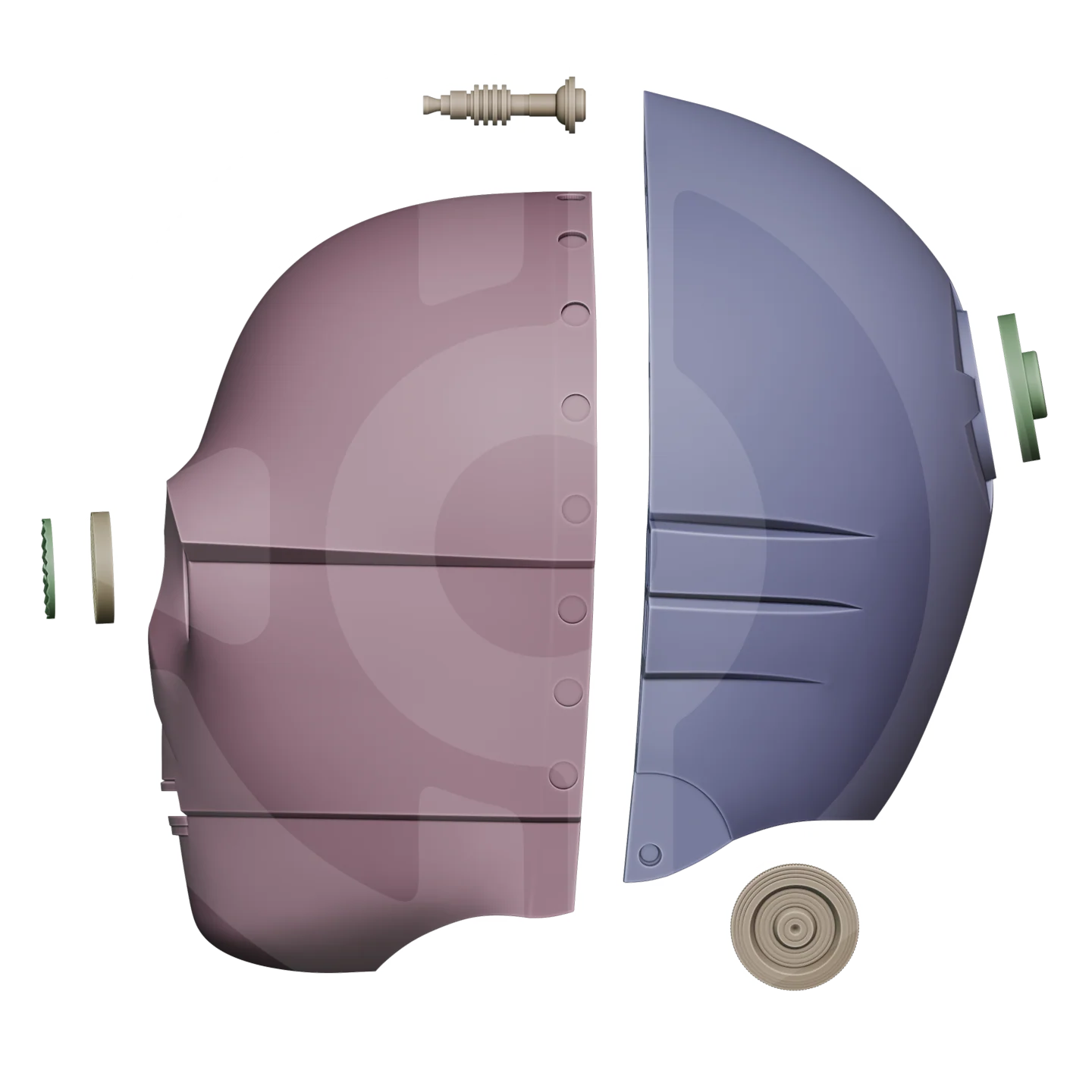 Space Gold Butler Helmet File - Image 2