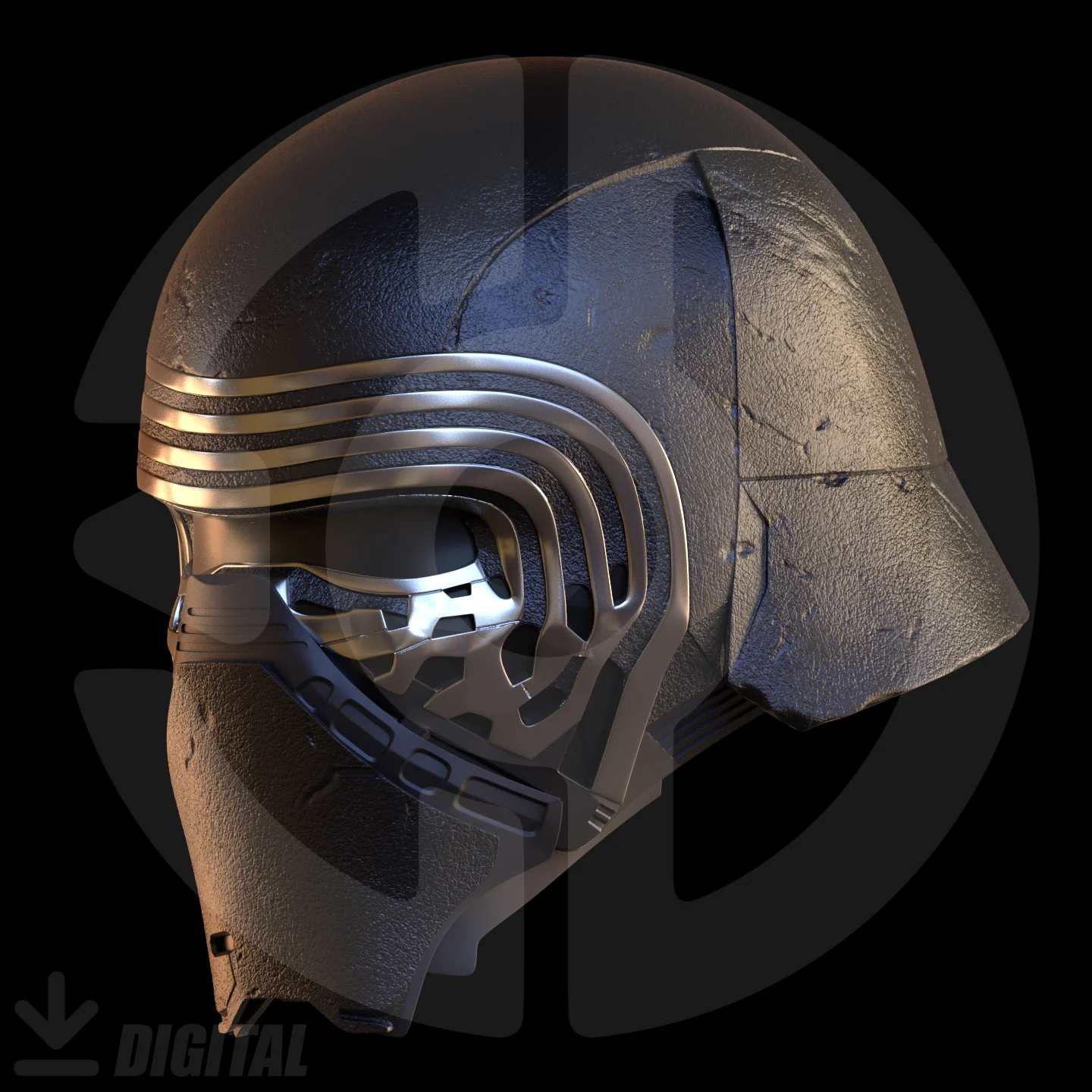Space Dark Leader Helmet File - Image 3