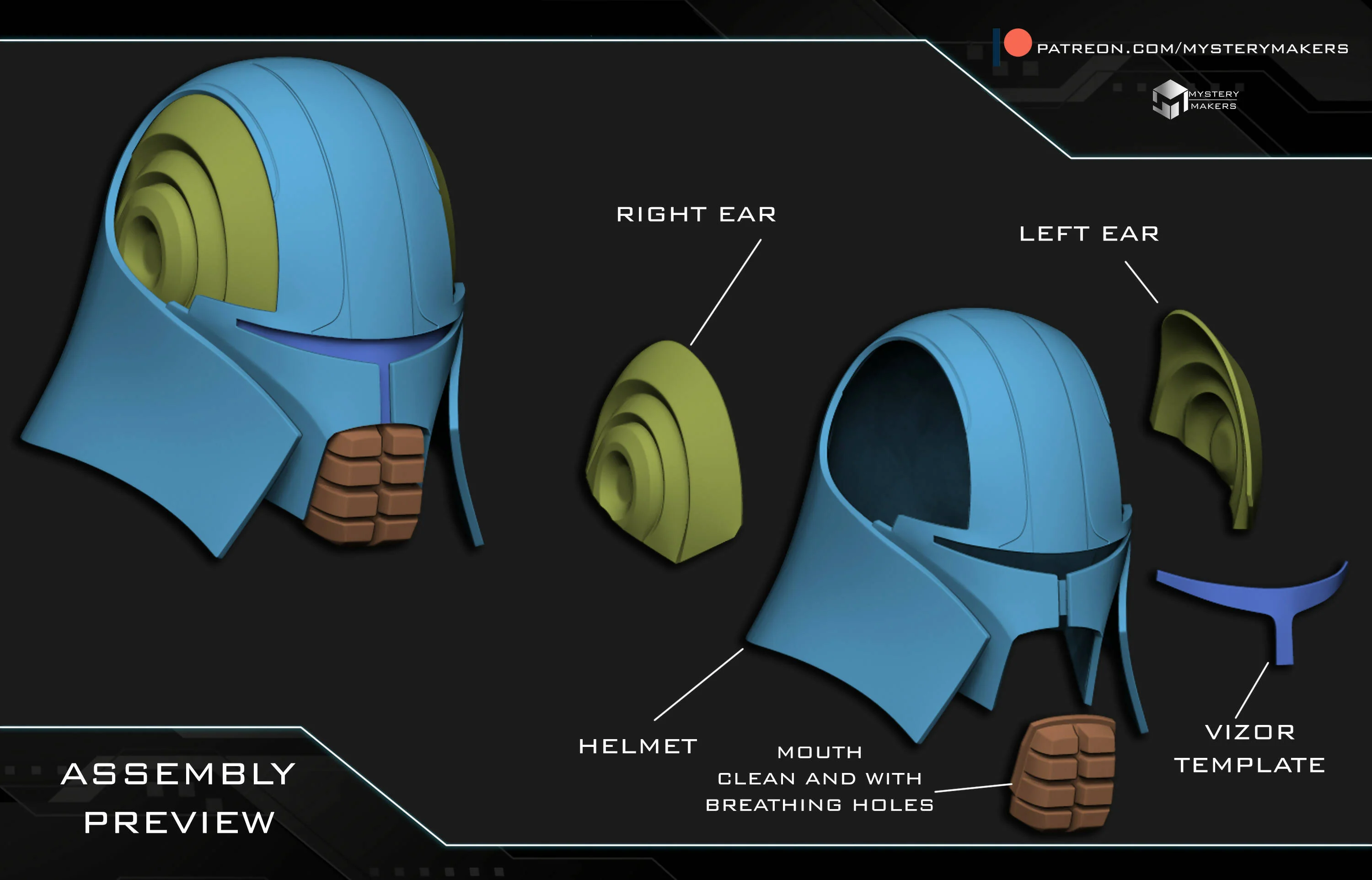 Space knight helmet - Image 4