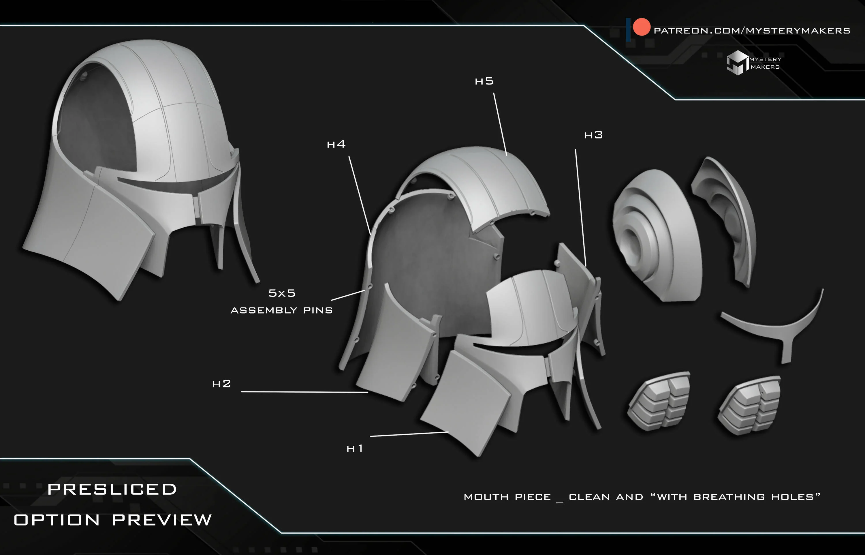 Space knight helmet - Image 5