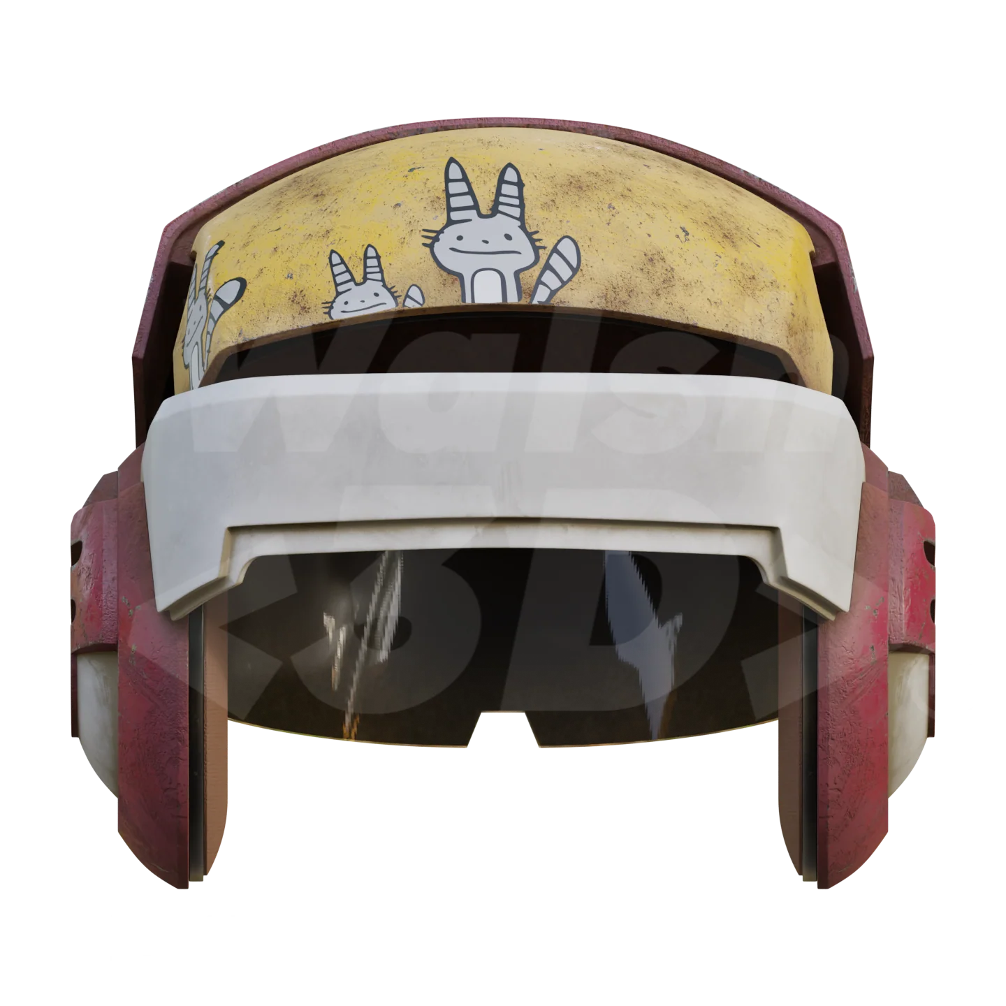 Space Speeder Bike Helmet 3D Print Model - Image 8