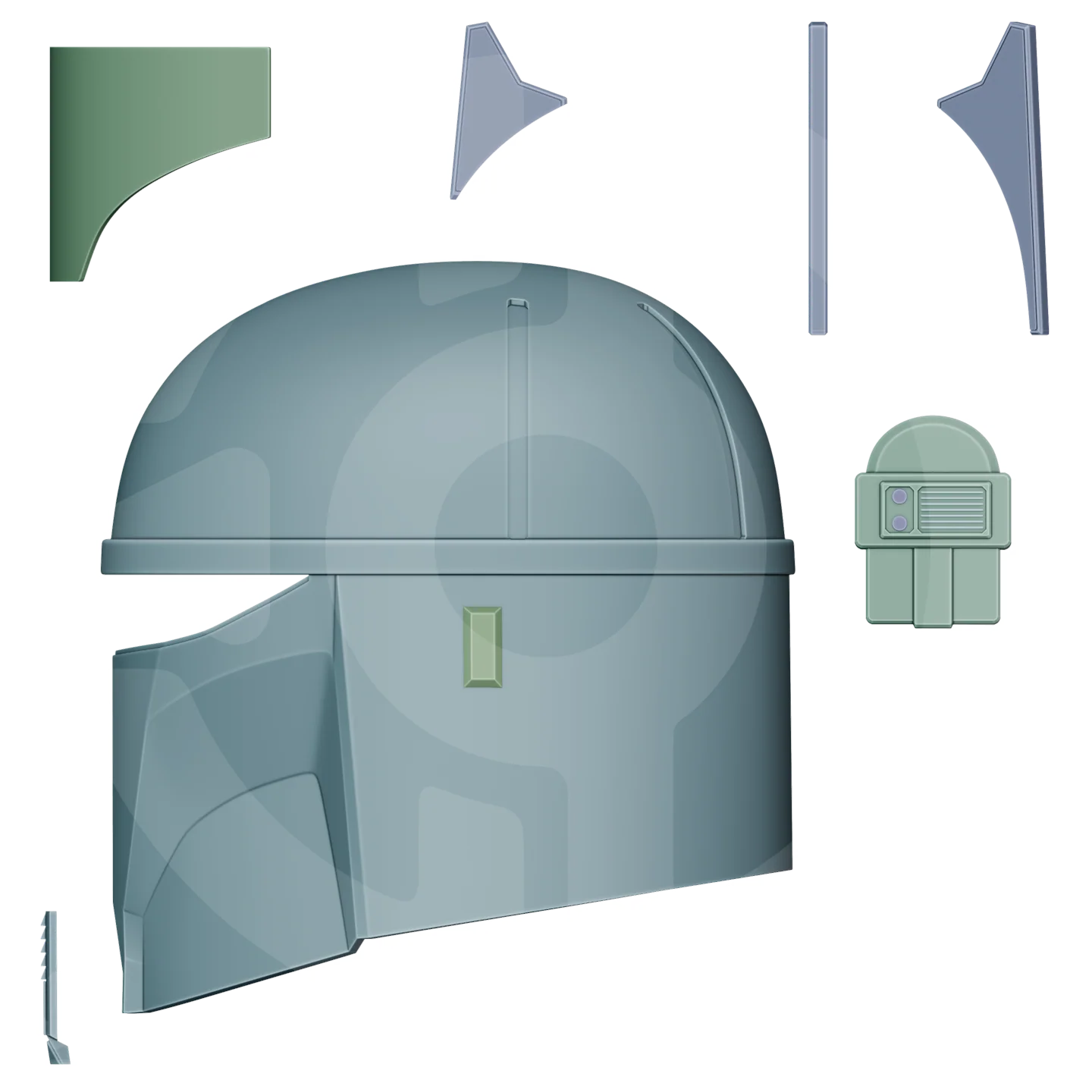 Space Spiked Leader Helmet File - Image 2