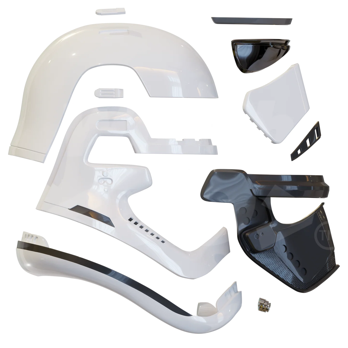 Space Trooper Helmet 3D Print Model - Image 2