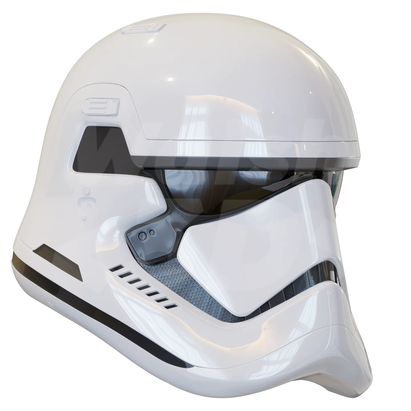 Space Trooper Helmet 3D Print Model - Image 3