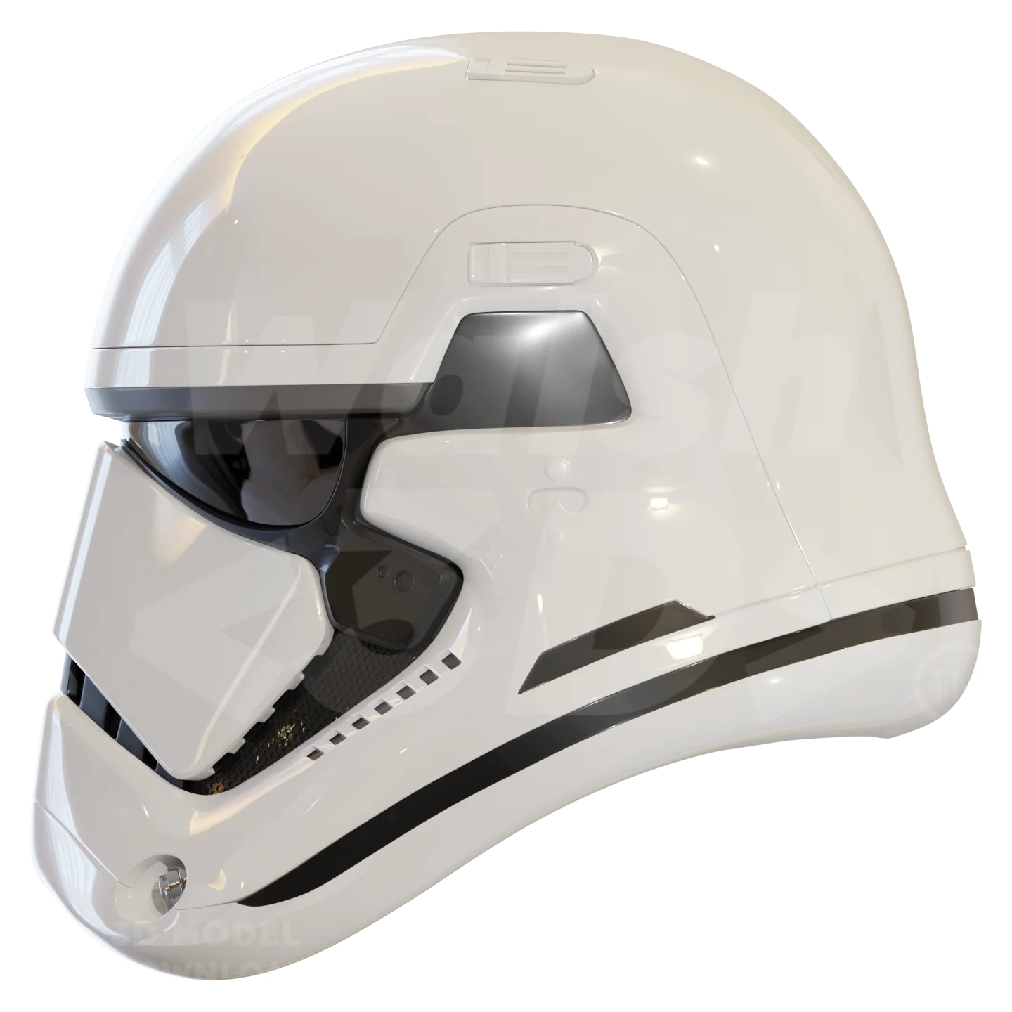 Space Trooper Helmet 3D Print Model - Image 6
