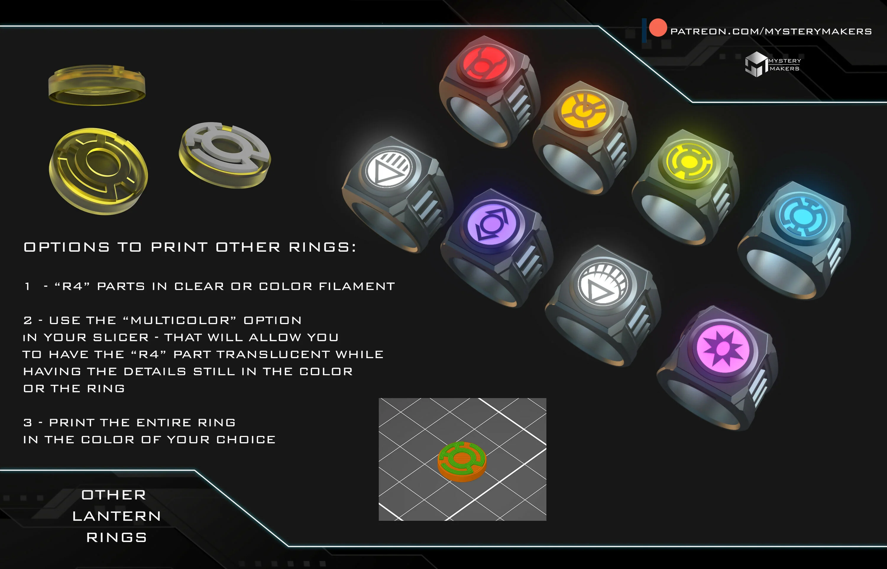 Space warriors light up rings with floating stand - Image 4