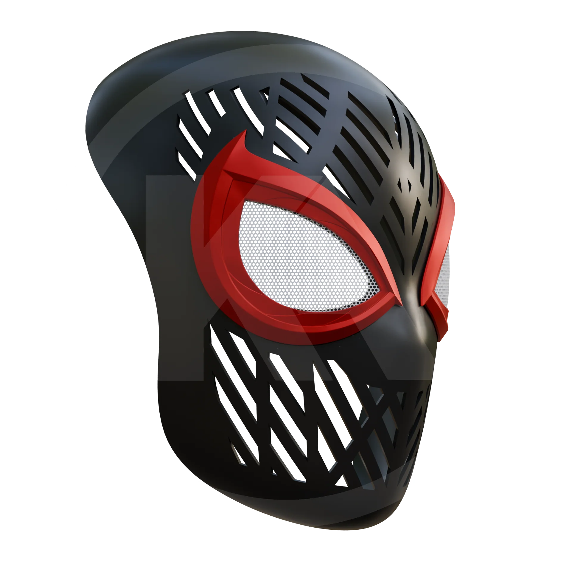 Spider Hero Miles Faceshell 3D printable model - Image 3