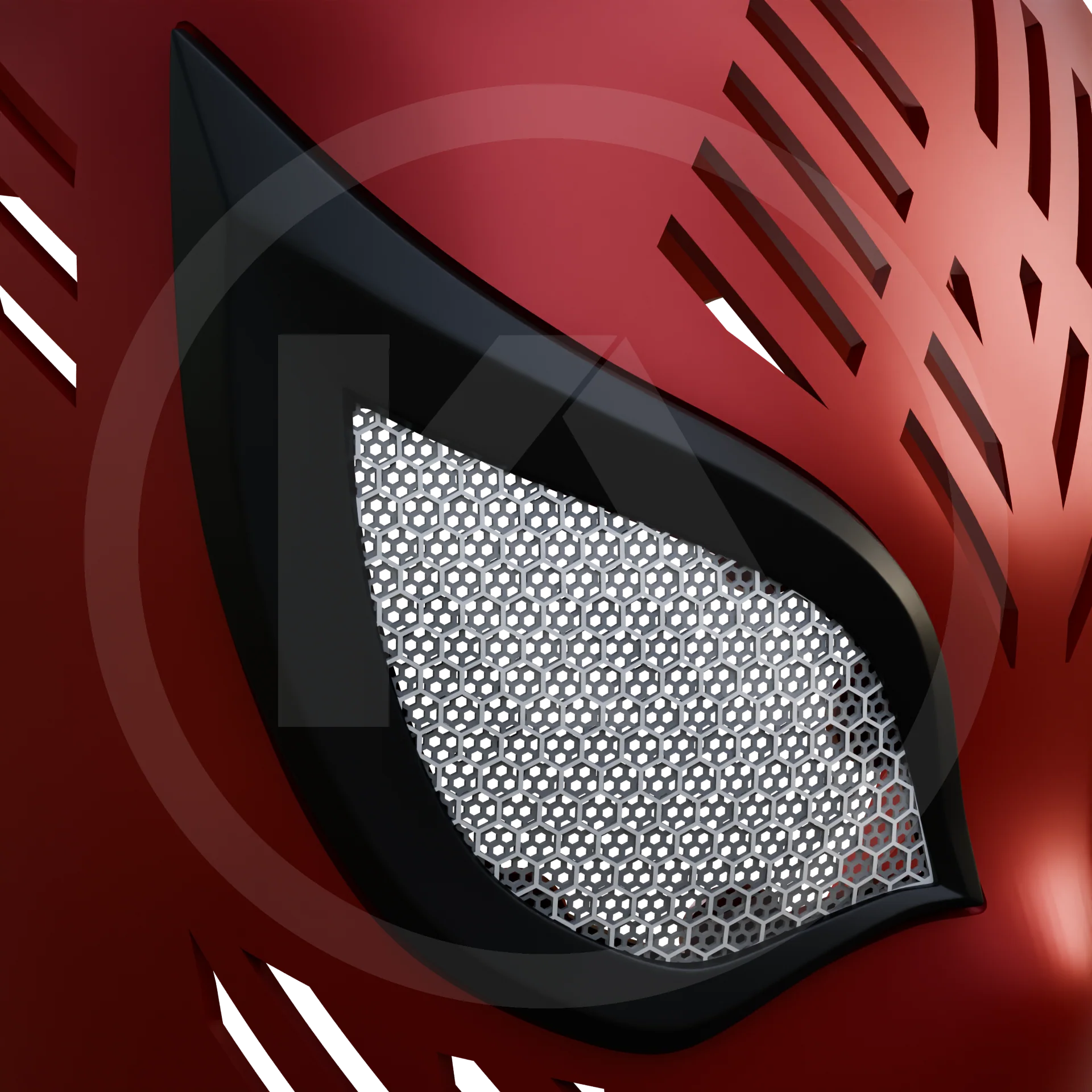 Spider Hero Rivals Faceshell 3D Printable Model - Image 7