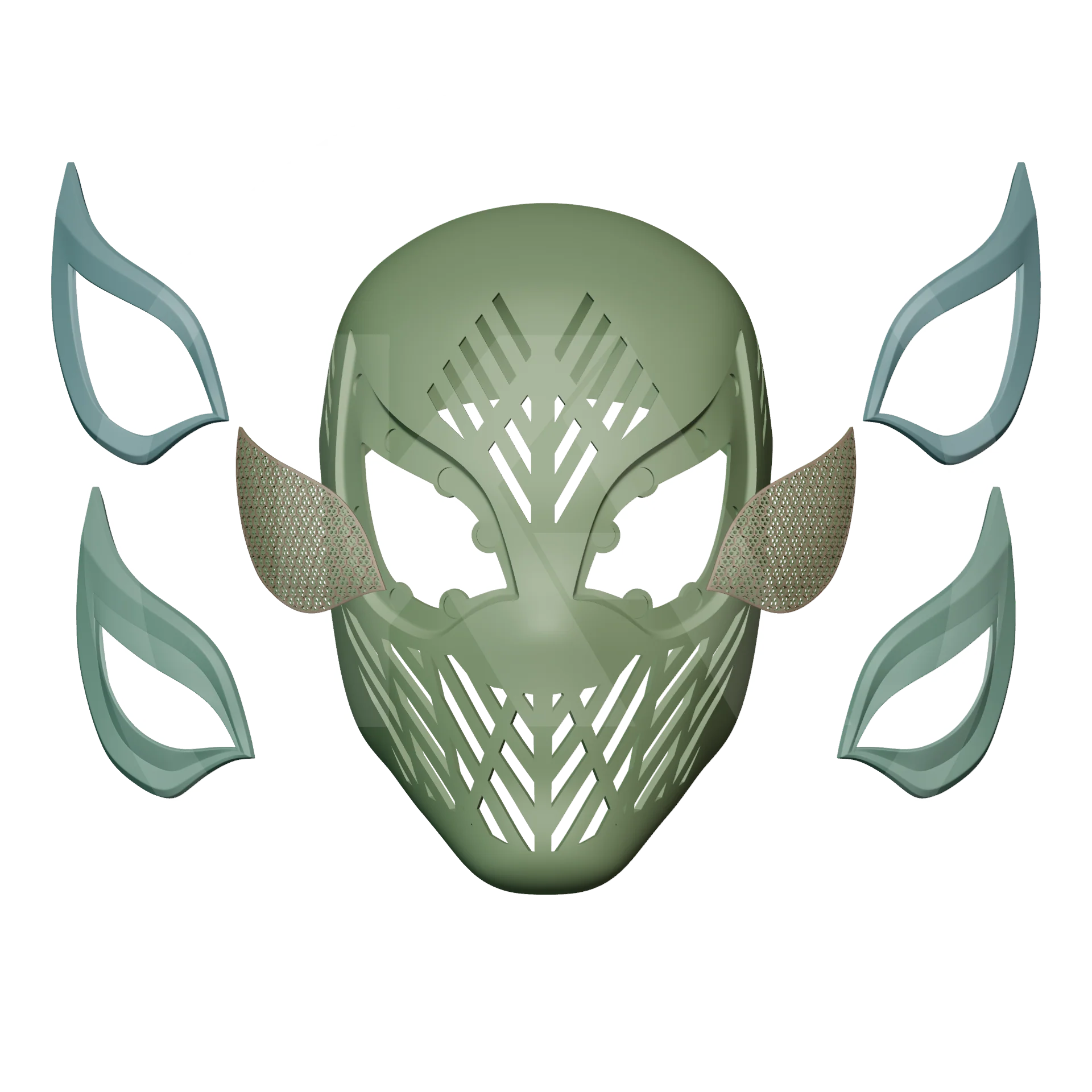 Spider Hero Rivals Faceshell 3D Printable Model - Image 9