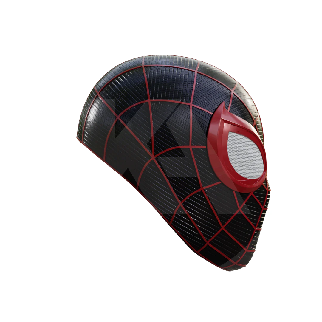 Spider Hero Upgraded Miles Helmet 3D Printable Model - Image 4
