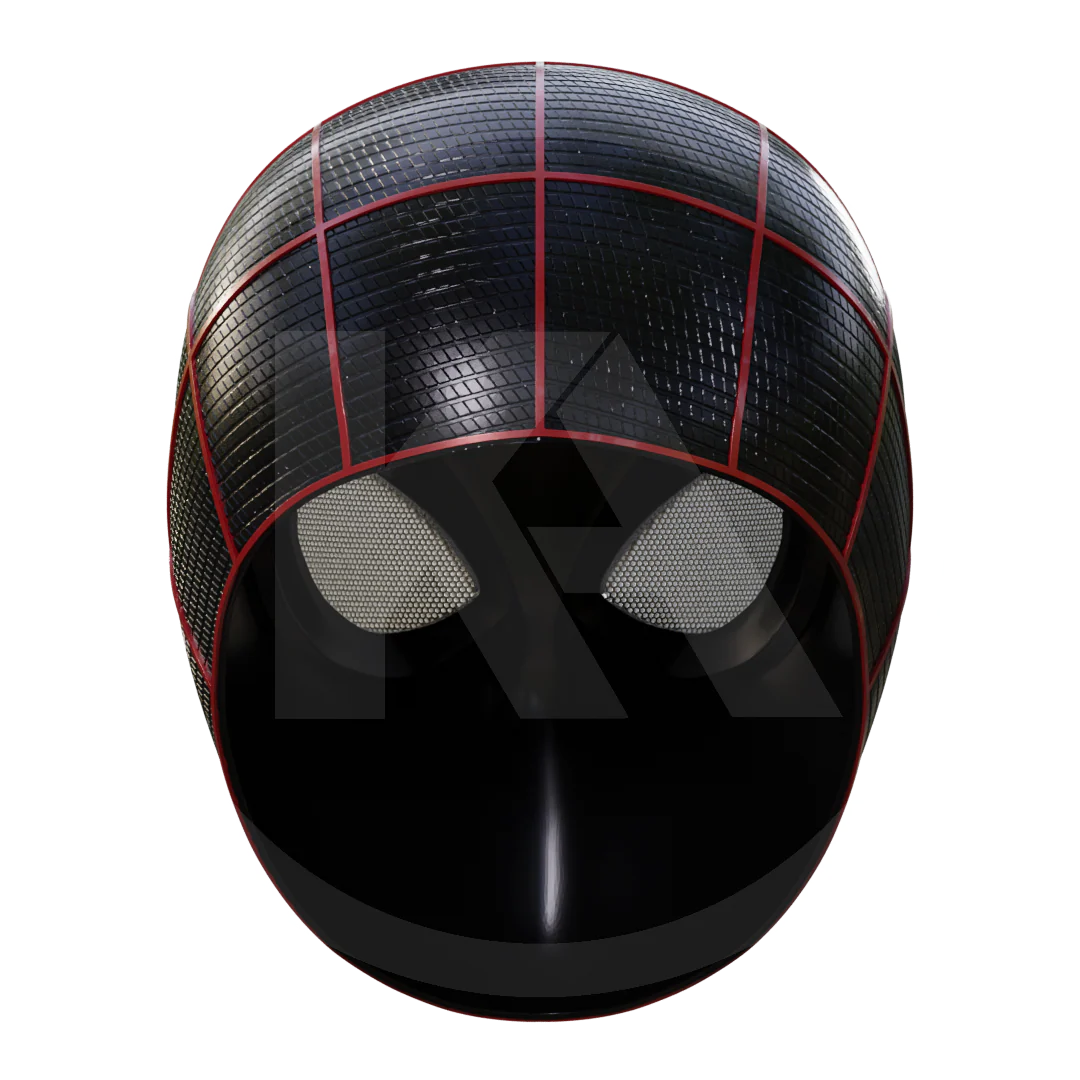 Spider Hero Upgraded Miles Helmet 3D Printable Model - Image 5