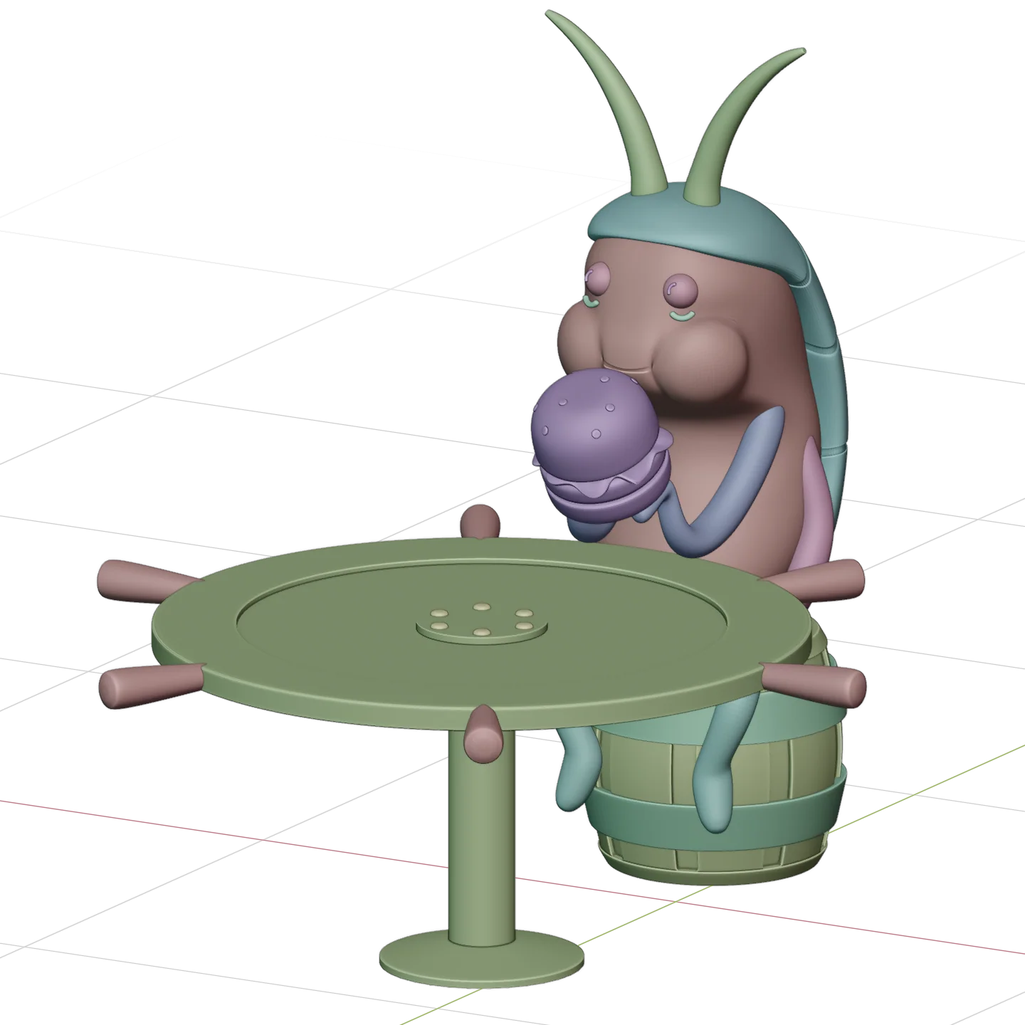 Spongebob Cockroach Eating 3D File - Image 5