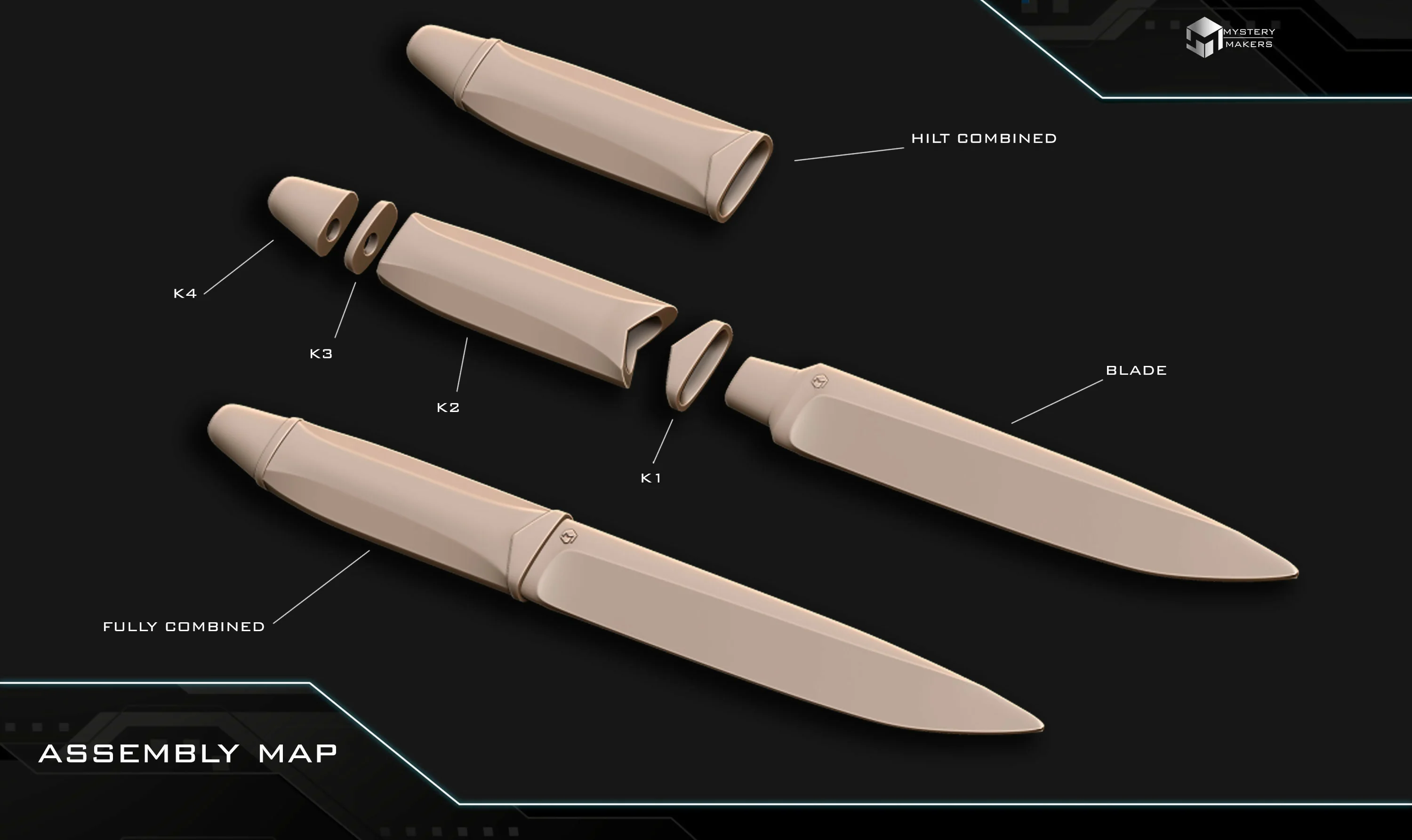 Strider’s sword with knife and sheath - Image 4