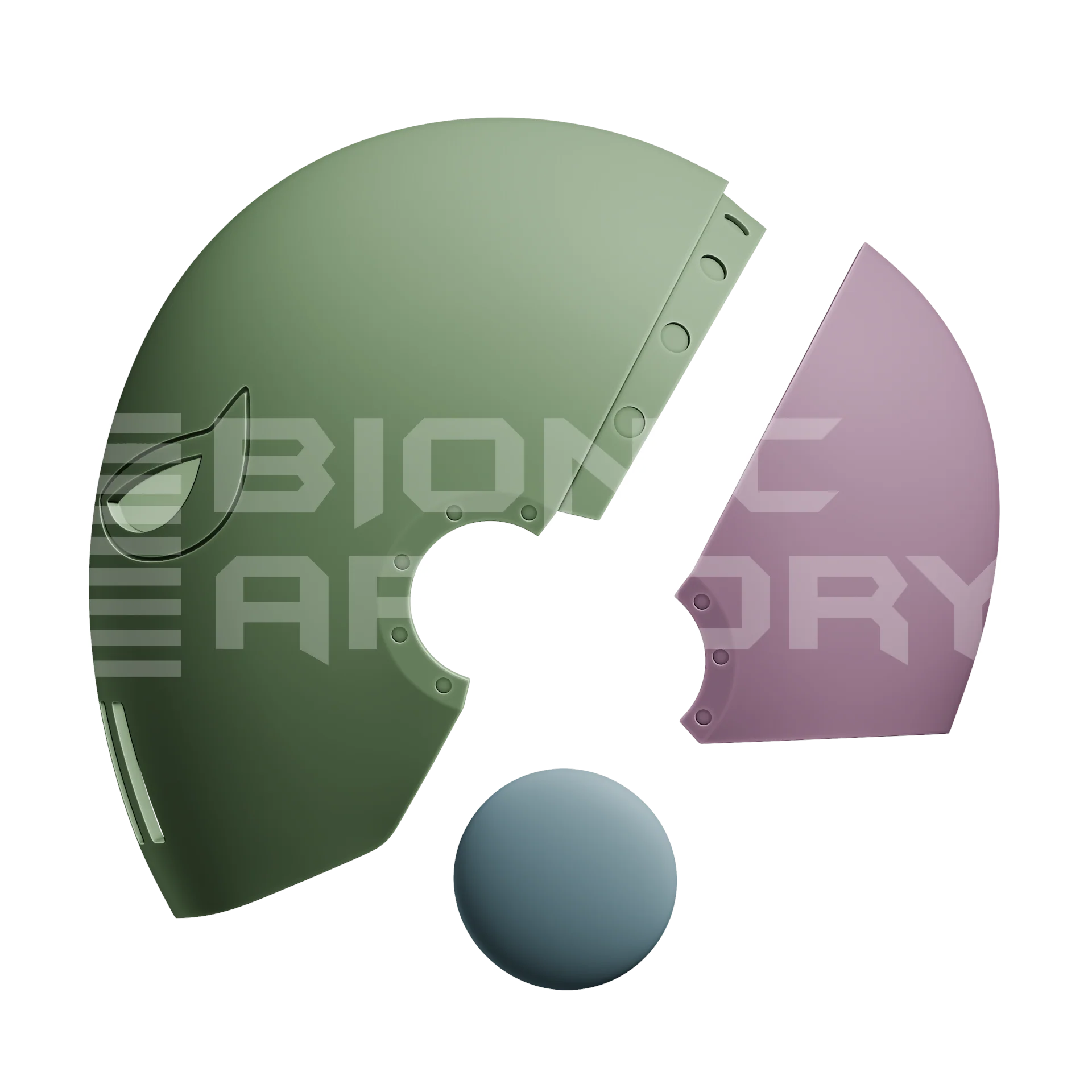 Stroker Cartoon Helmet 3D Model - Image 2