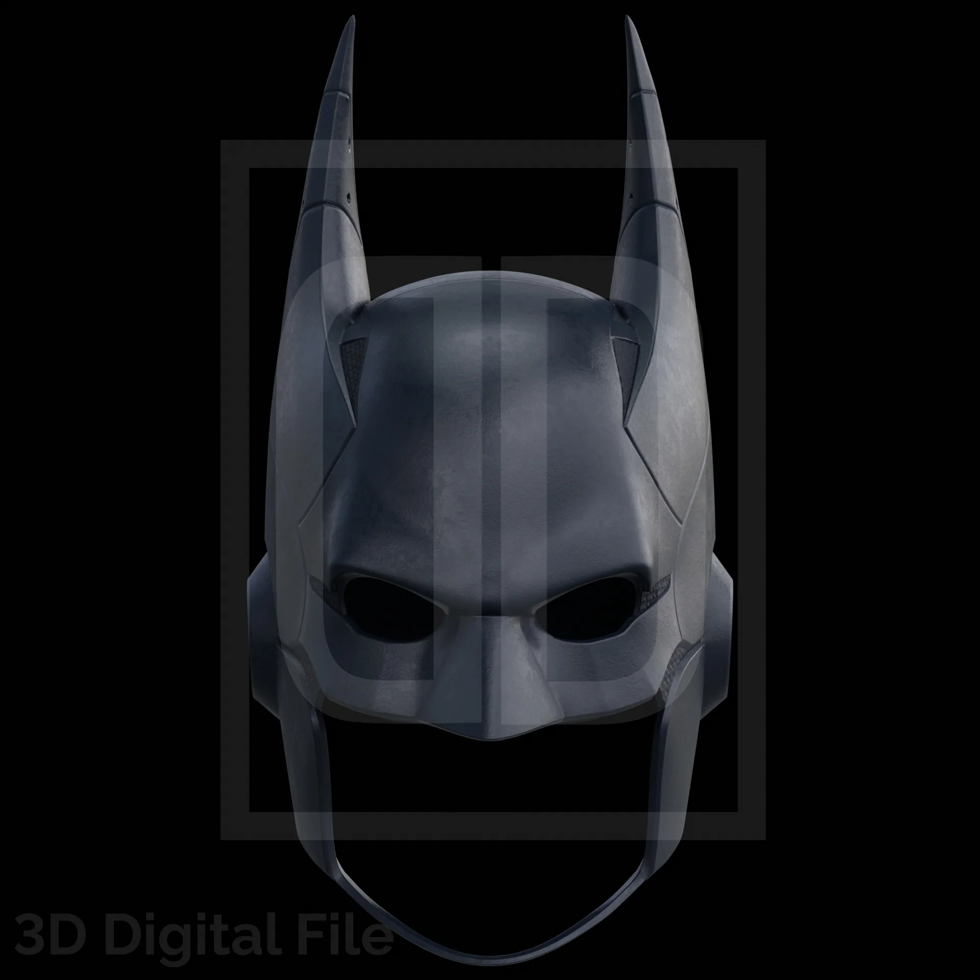 Tactical Bat Cowl 3D Model - Image 3