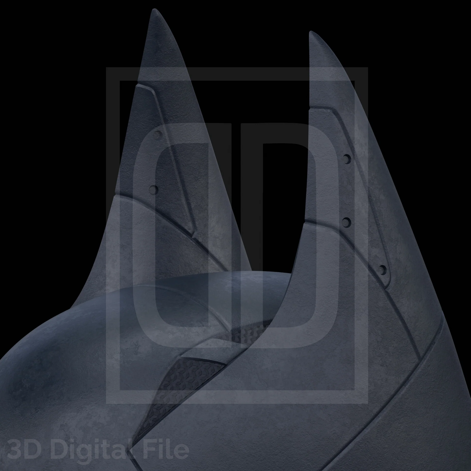 Tactical Bat Cowl 3D Model - Image 7