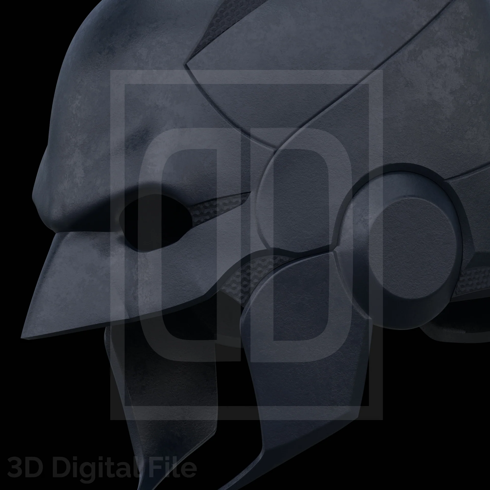 Tactical Bat Cowl 3D Model - Image 8