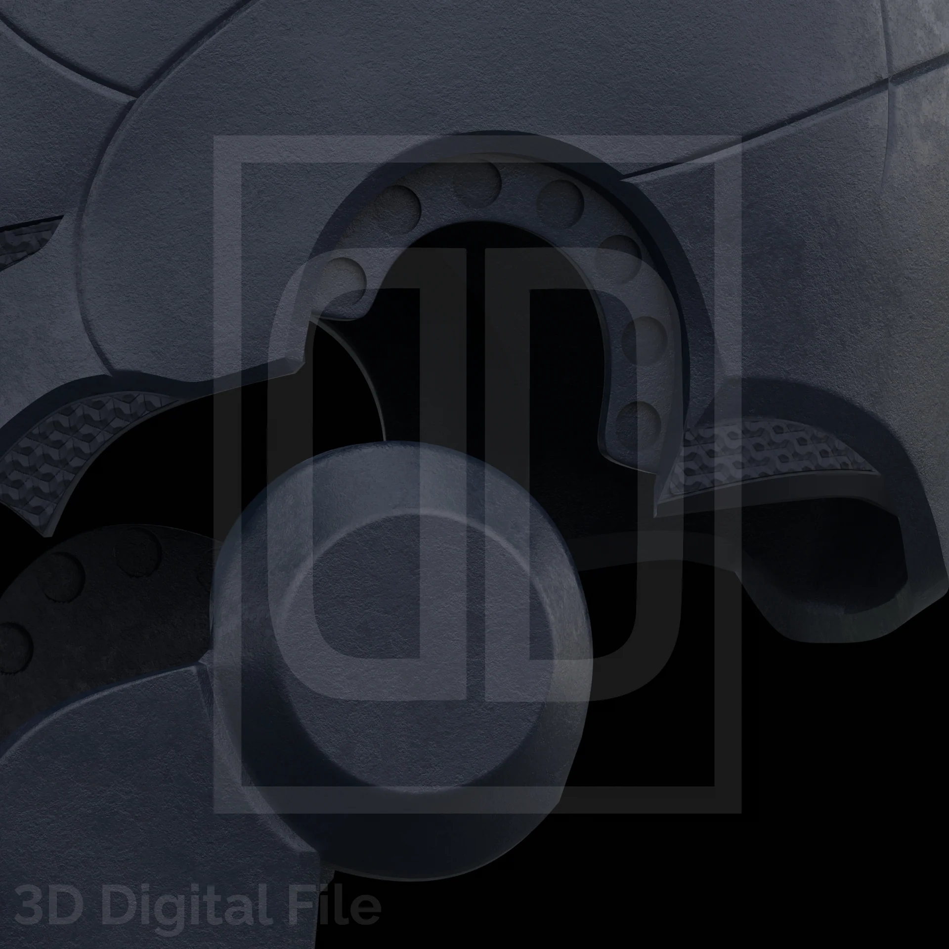 Tactical Bat Cowl 3D Model - Image 9