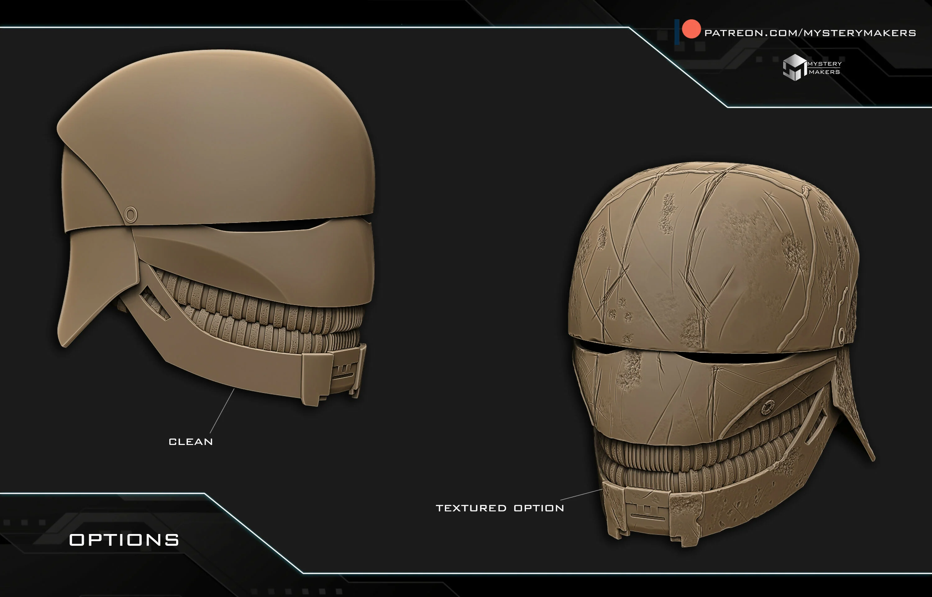 The Stranger Qimir Helmet 3D Print Model - Image 4
