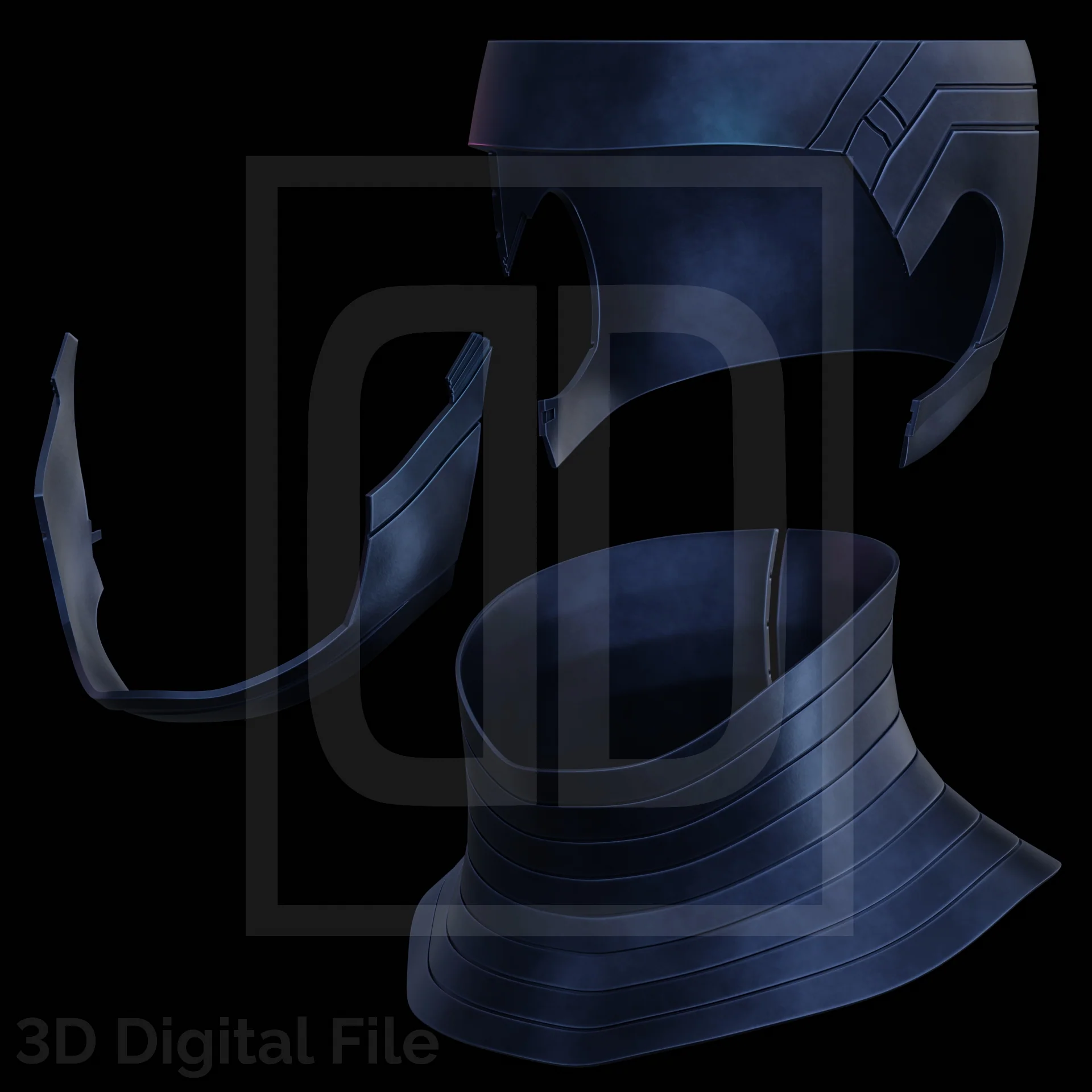 Thieve Card Magician Mask - 3D Model - Image 2