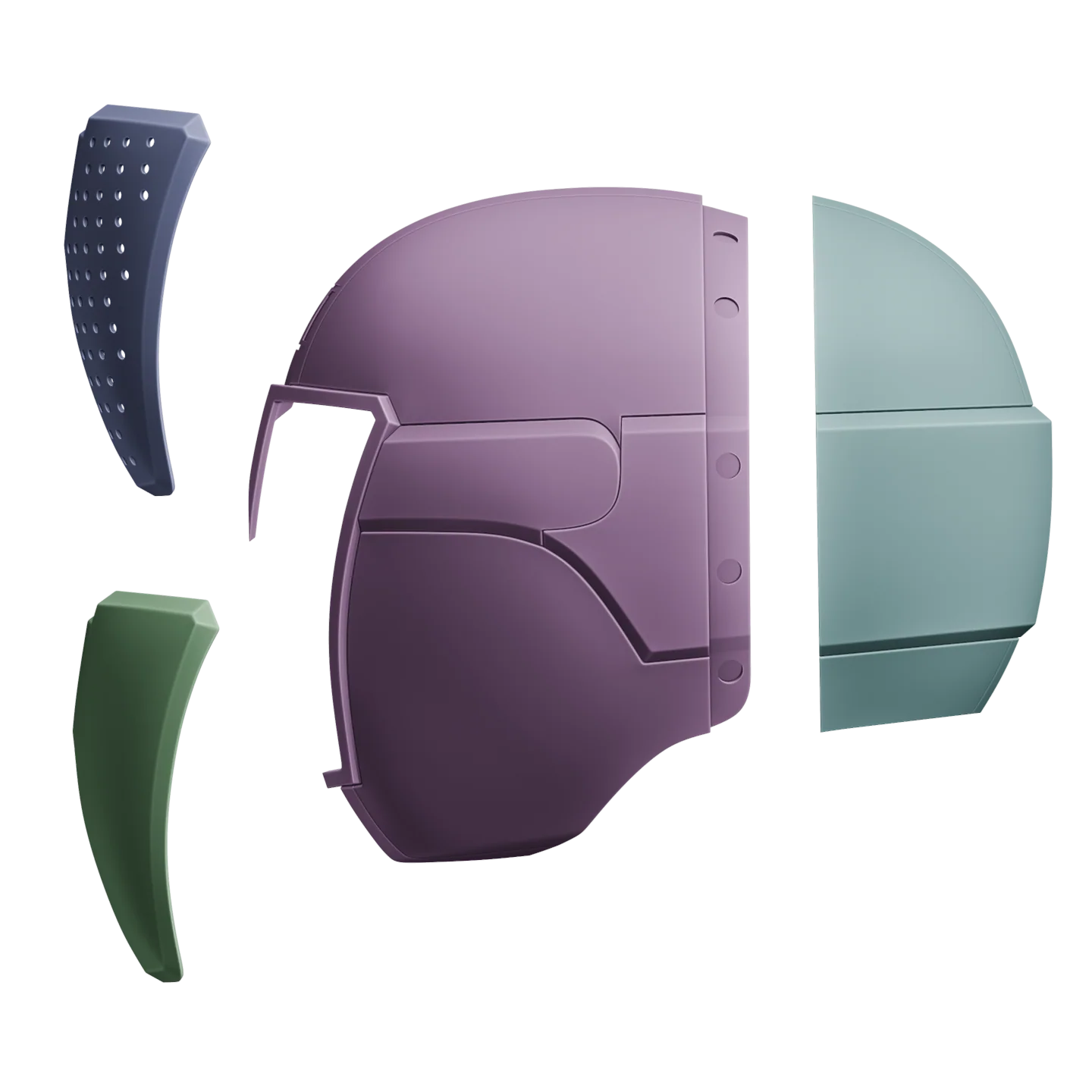 Titanium Ranger Helmet 3D Model - Image 2