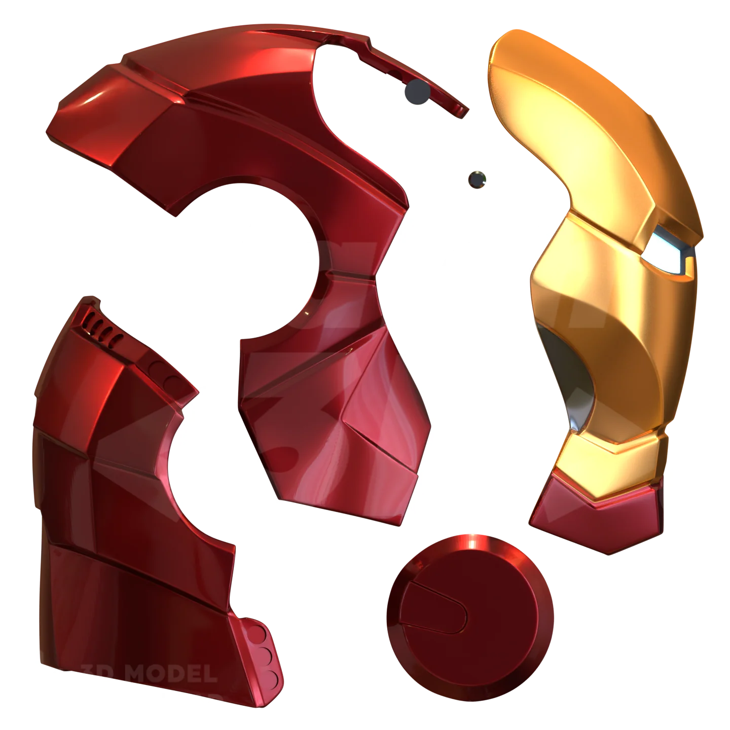 Toy Brick Metal Hero V2 Helmet 3D Print Model - Image 2