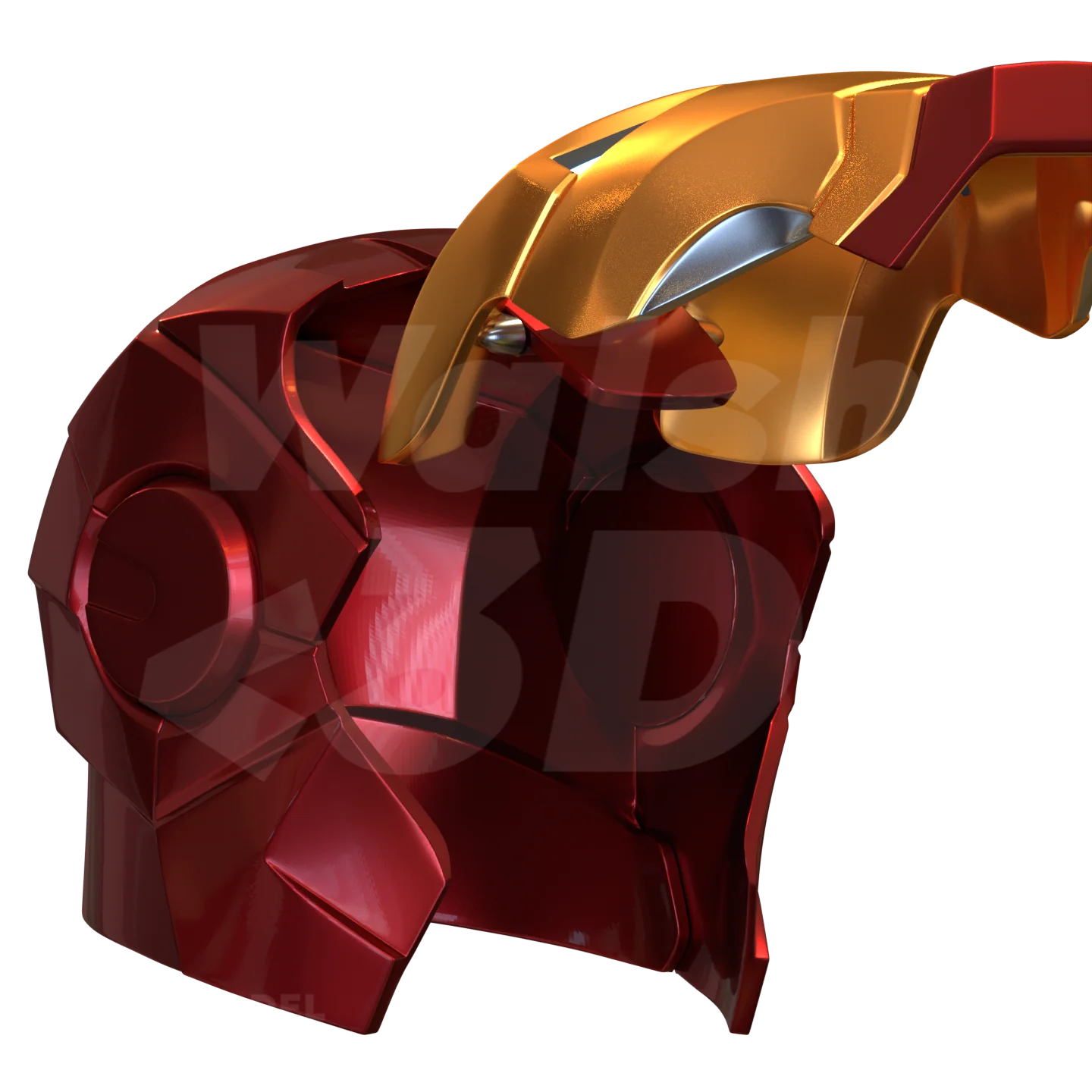 Toy Brick Metal Hero V2 Helmet 3D Print Model - Image 4