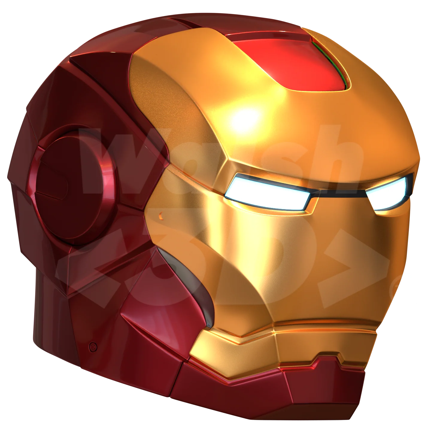 Toy Brick Metal Hero V2 Helmet 3D Print Model - Image 5