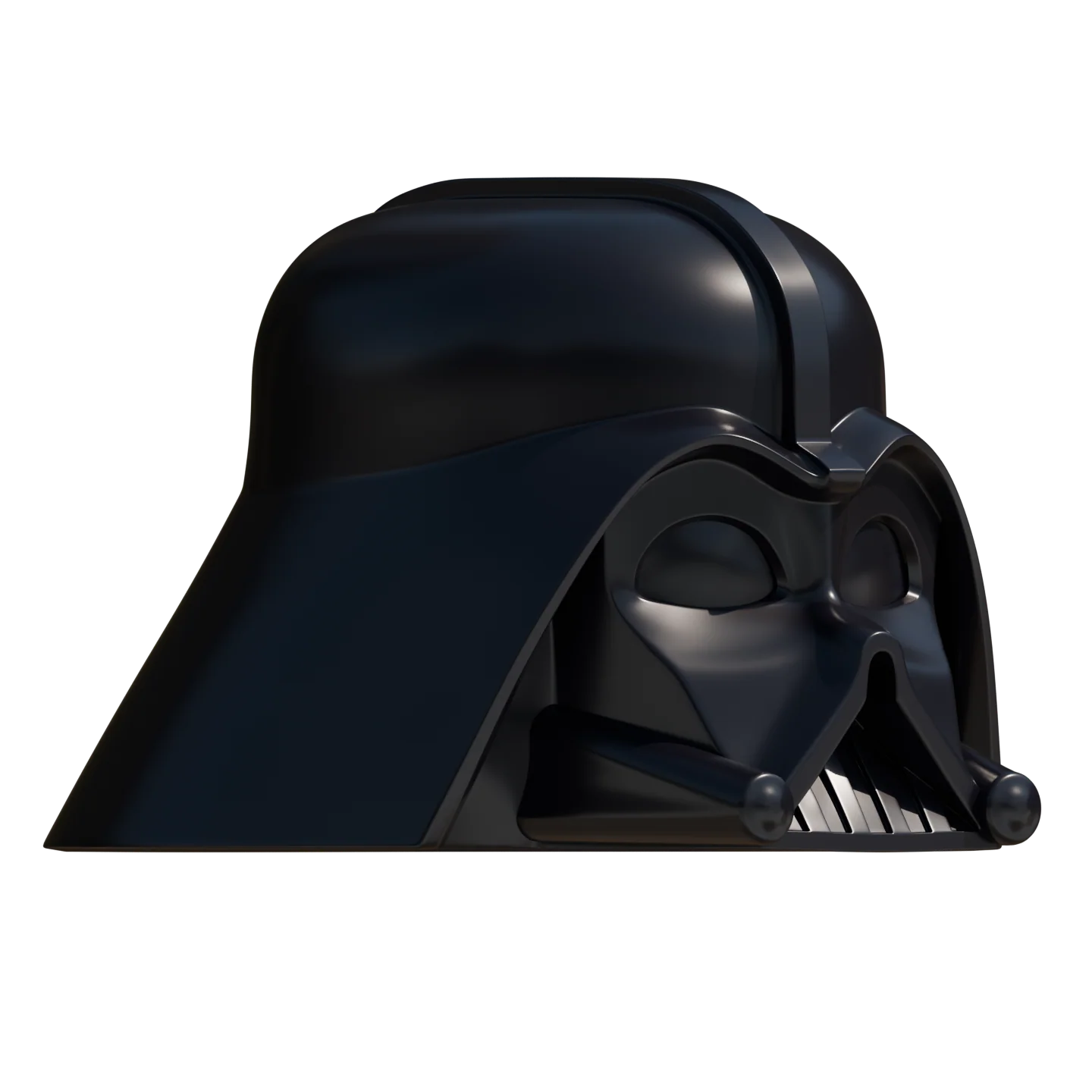 Toy Dark Space Wizard Helmet 3D Model - Image 2