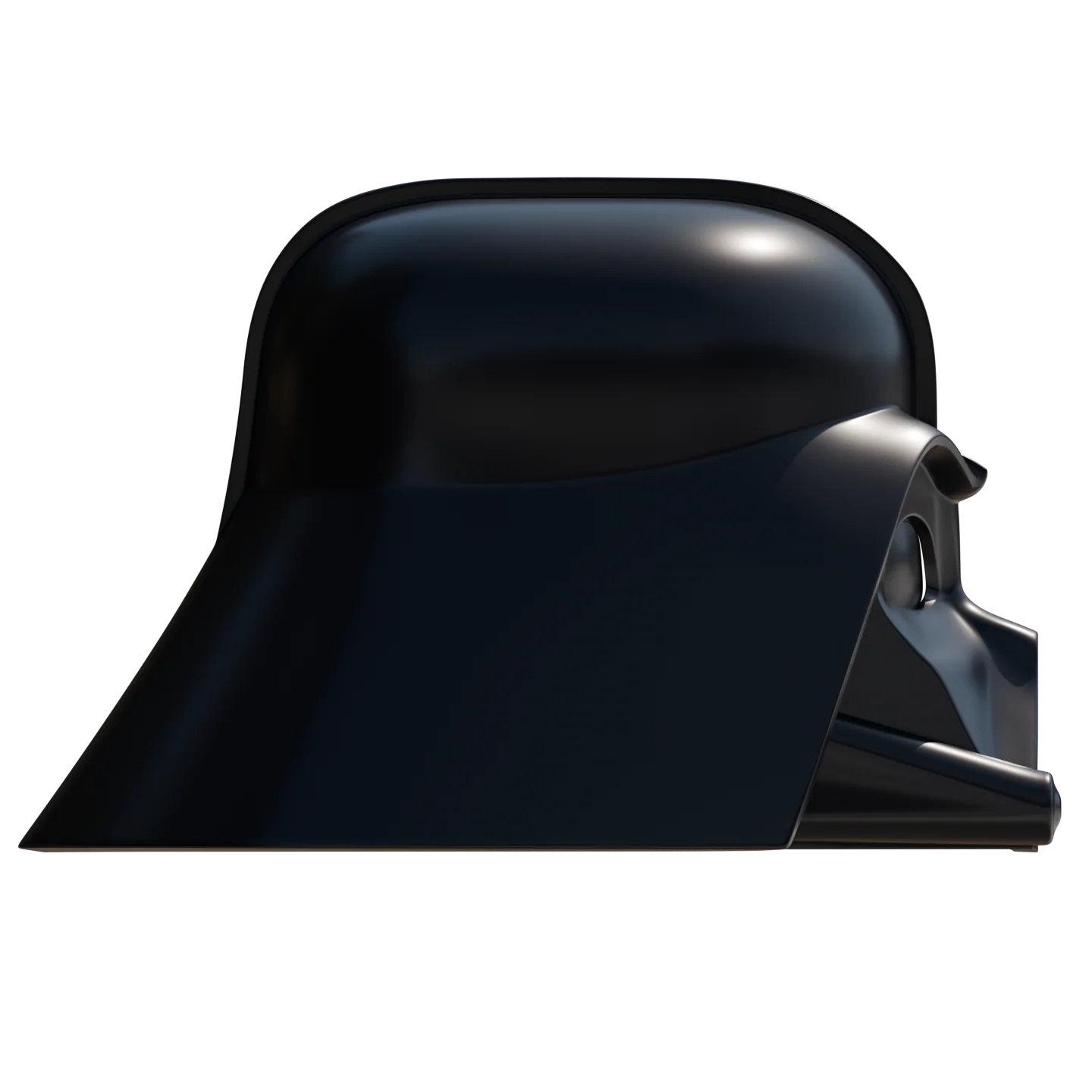 Toy Dark Space Wizard Helmet 3D Model - Image 3