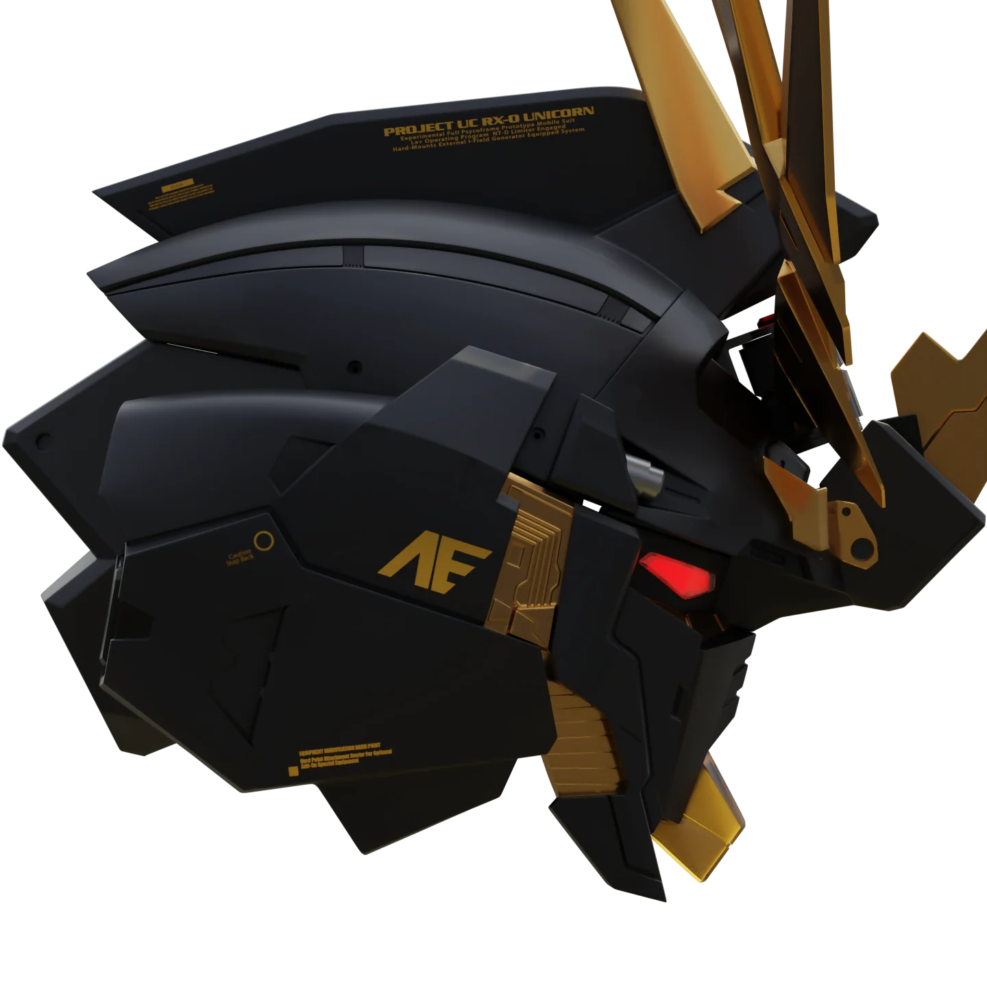Transforming Gundam Banshee [RX-0 Unicorn] Helmet [3D Print Model] - Image 4