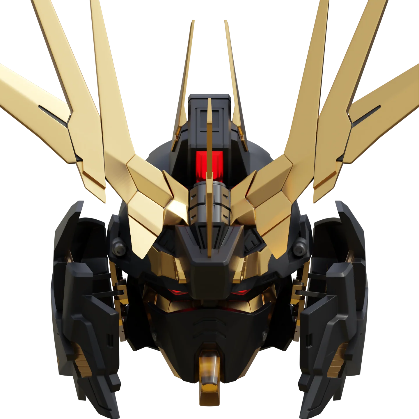 Transforming Gundam Banshee [RX-0 Unicorn] Helmet [3D Print Model] - Image 6