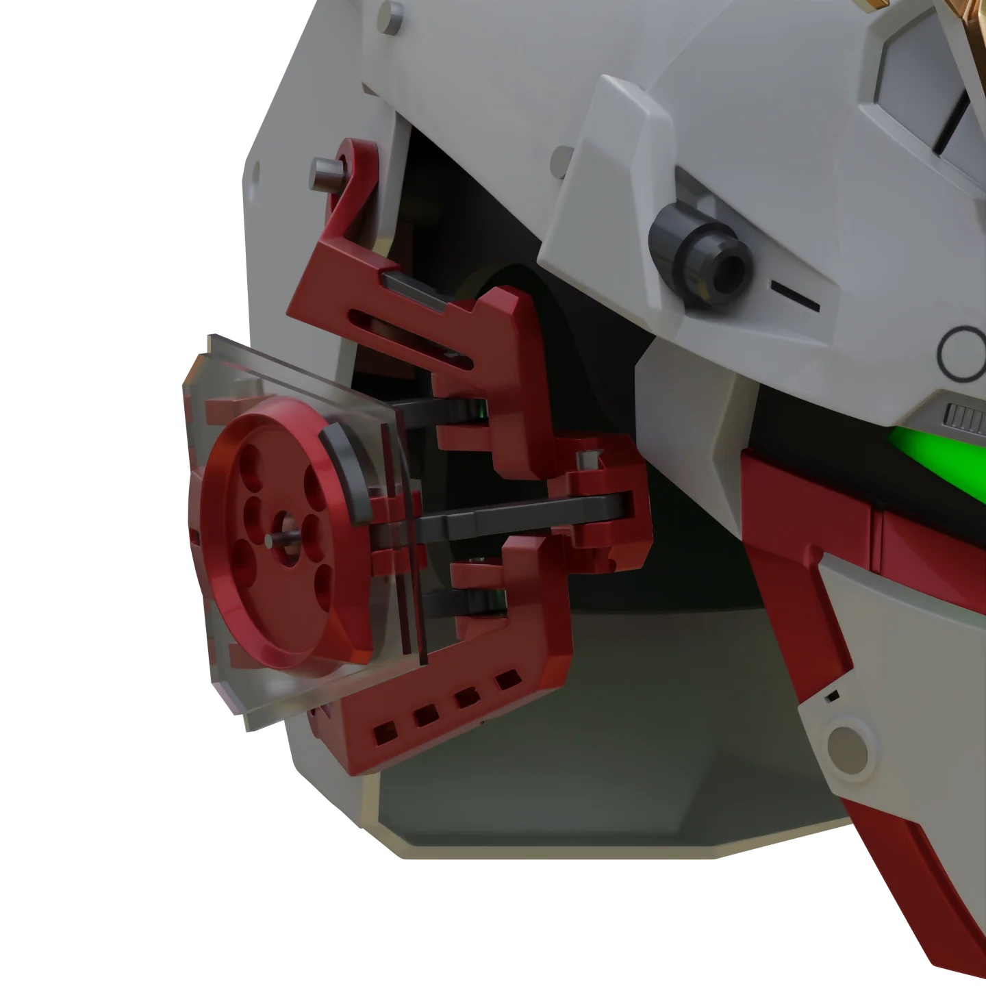 Transforming Gundam RX-0 Unicorn V2 Helmet 3D Printable Model - Image 3